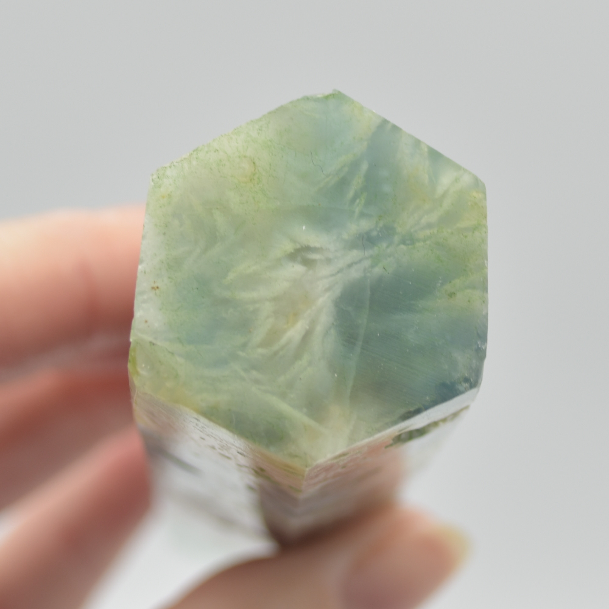 Snowflake Fluorite Point, Tower, Wand - 189 grams - Image 5