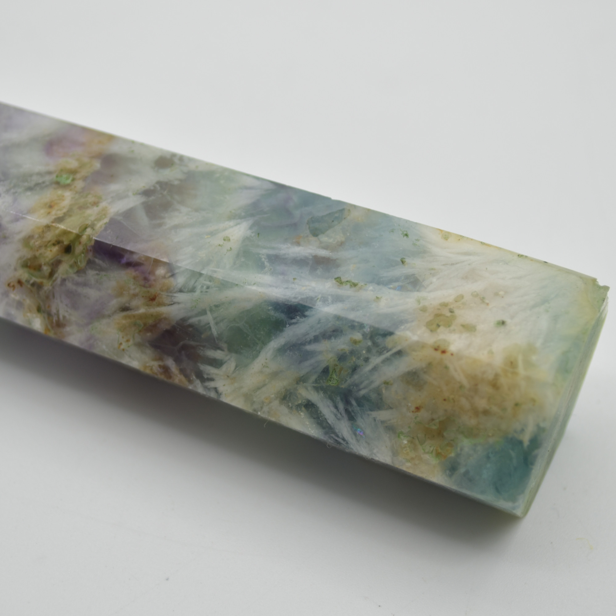 Snowflake Fluorite Point, Tower, Wand - 189 grams - Image 6