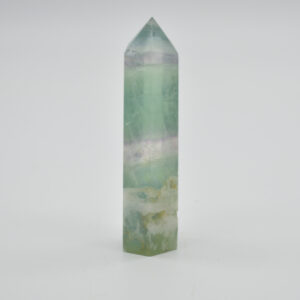Snowflake Fluorite Point, Tower, Wand  - 92 grams