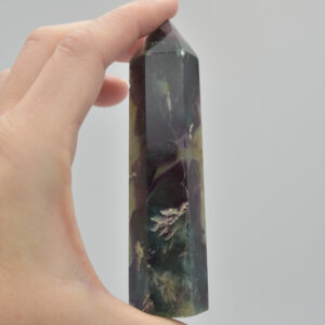 Snowflake Fluorite Point, Tower, Wand  - 132 grams