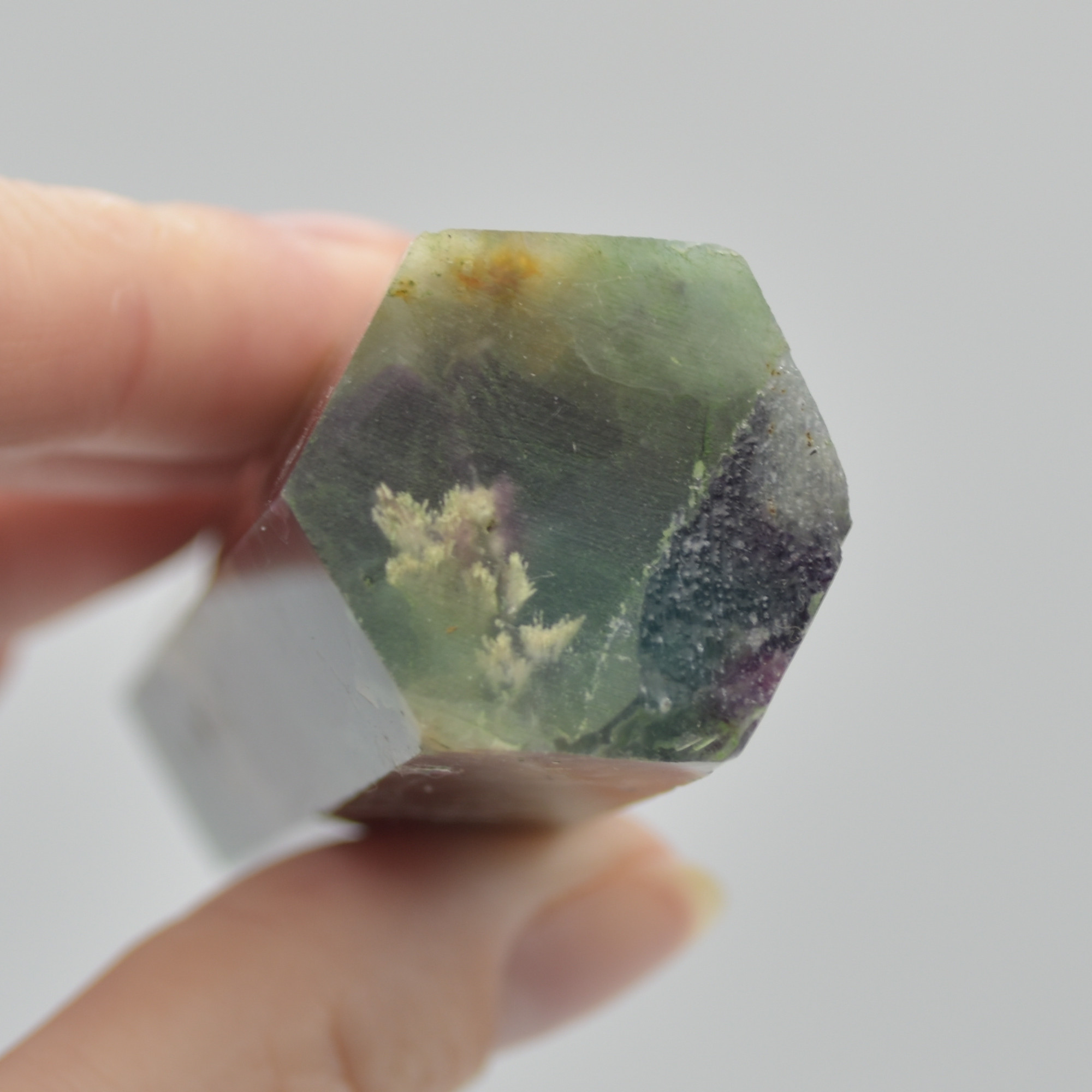 Snowflake Fluorite Point, Tower, Wand - 132 grams - Image 5