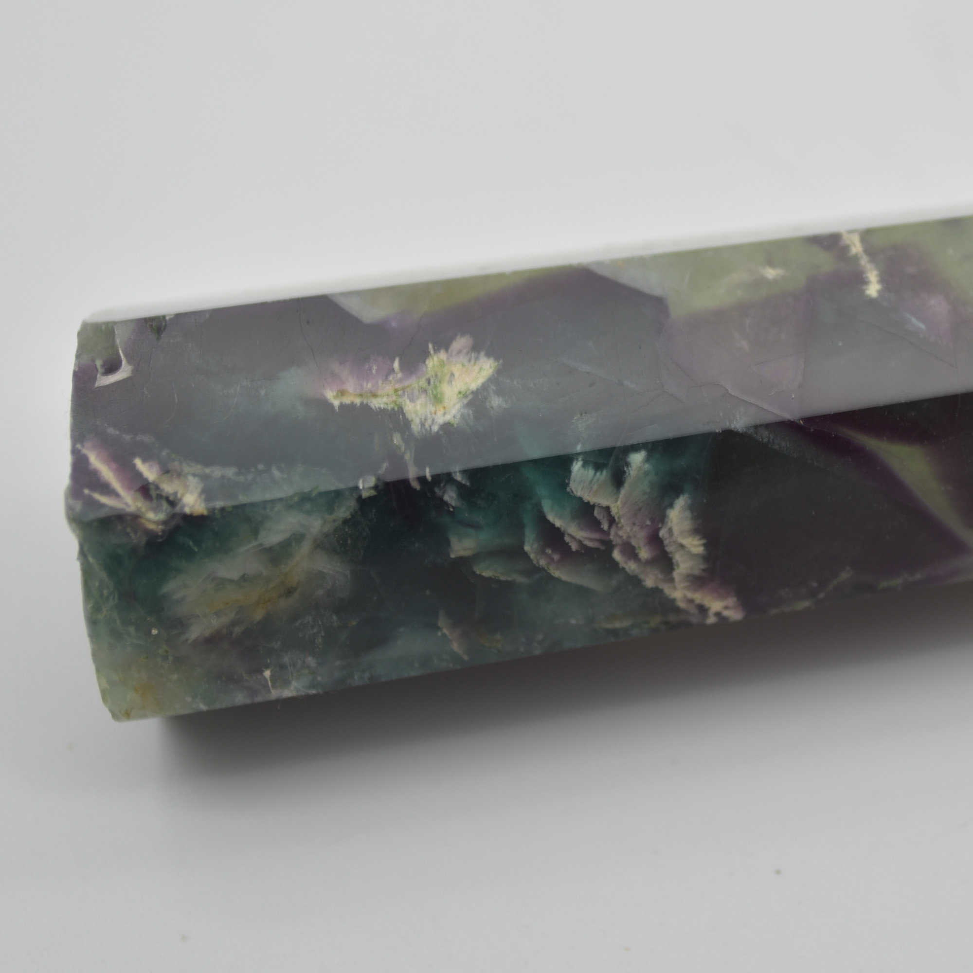 Snowflake Fluorite Point, Tower, Wand - 132 grams - Image 6