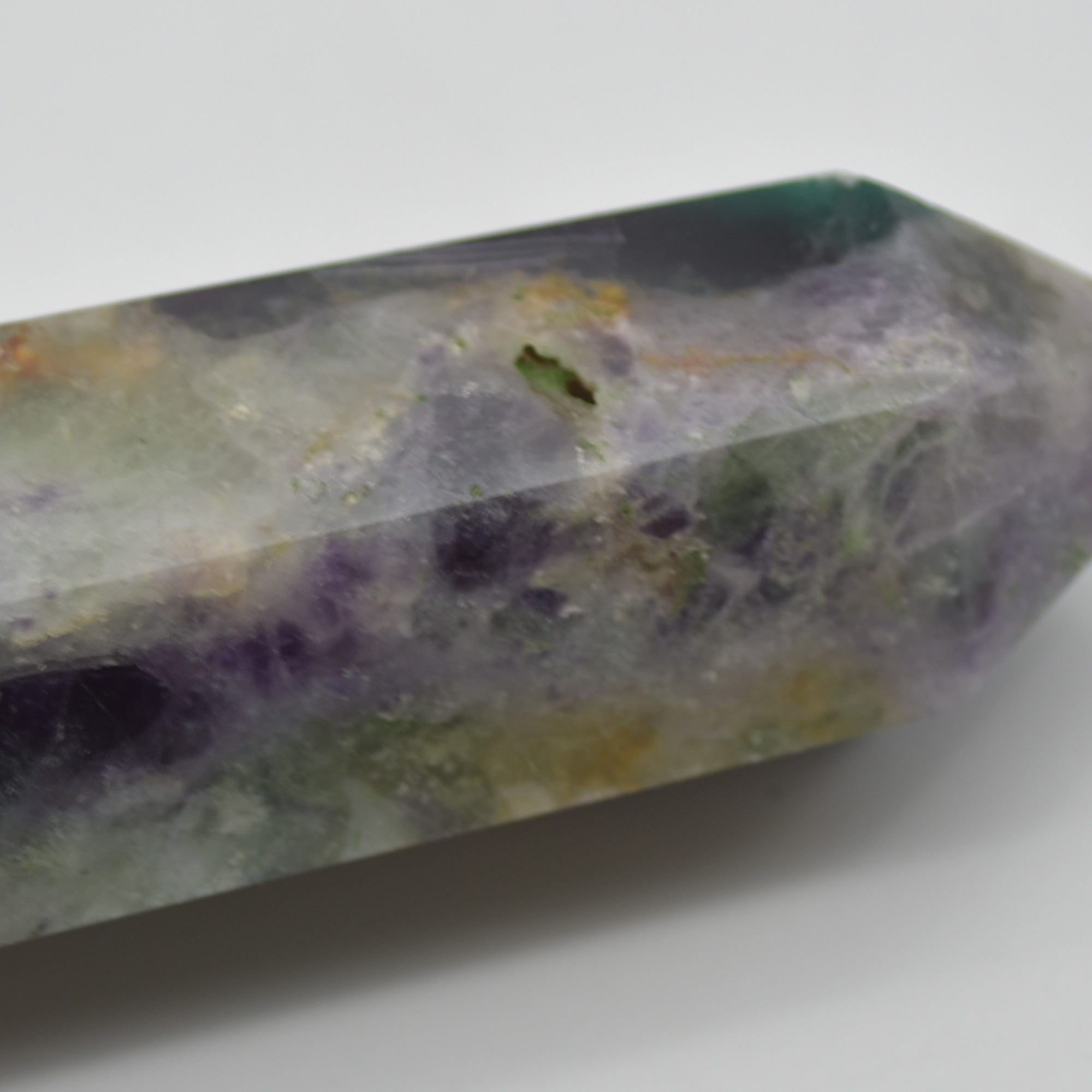 Snowflake Fluorite Point, Tower, Wand - 132 grams - Image 7