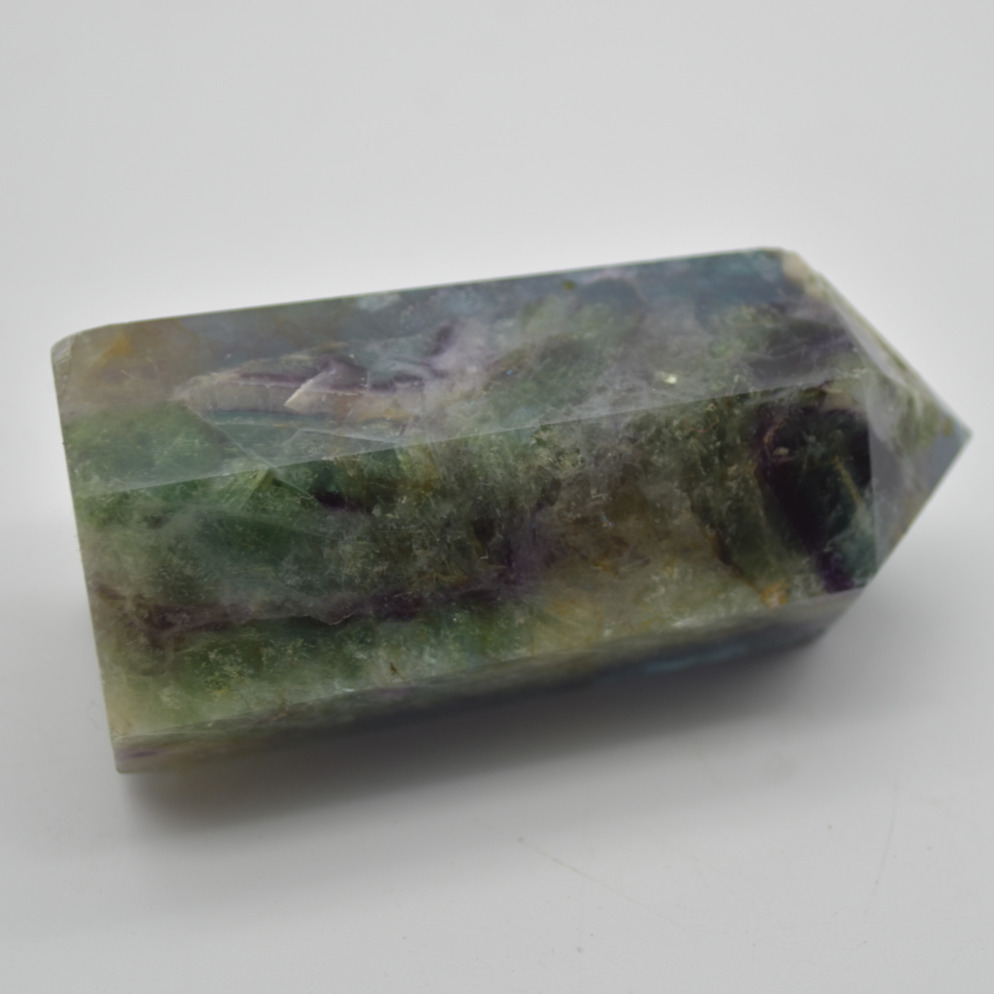 Snowflake Fluorite Point, Tower, Wand - 149 grams - Image 4