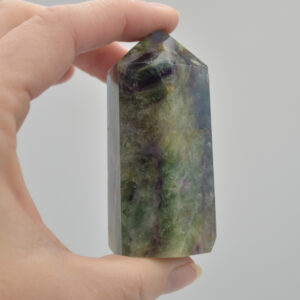 Snowflake Fluorite Point, Tower, Wand  - 149 grams