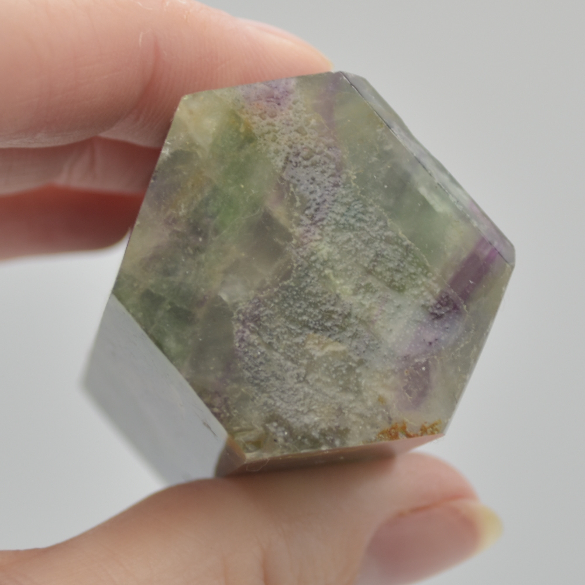 Snowflake Fluorite Point, Tower, Wand - 149 grams - Image 5