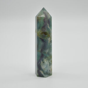 Snowflake Fluorite Point, Tower, Wand  - 192 grams
