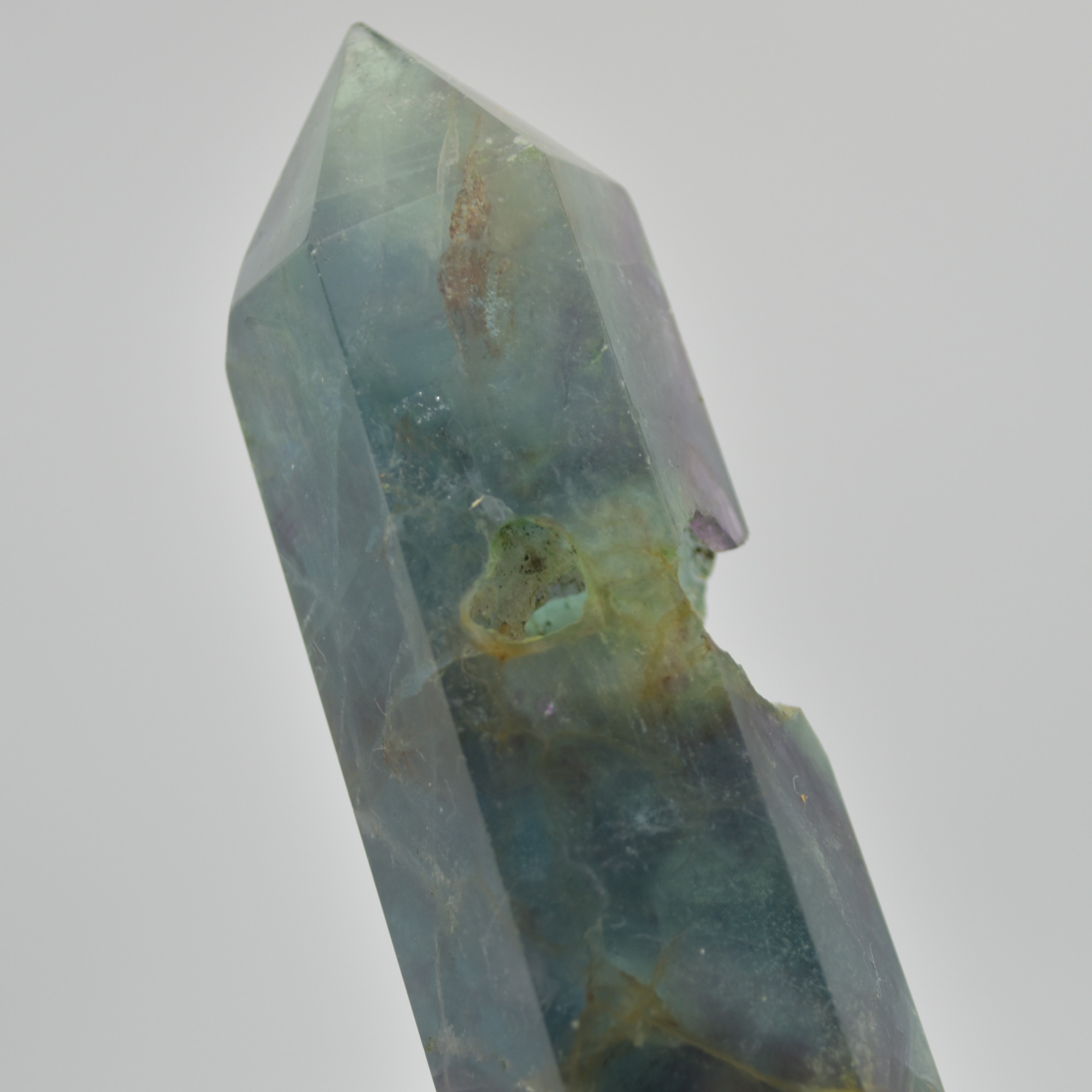 Snowflake Fluorite Point, Tower, Wand - 192 grams - Image 5