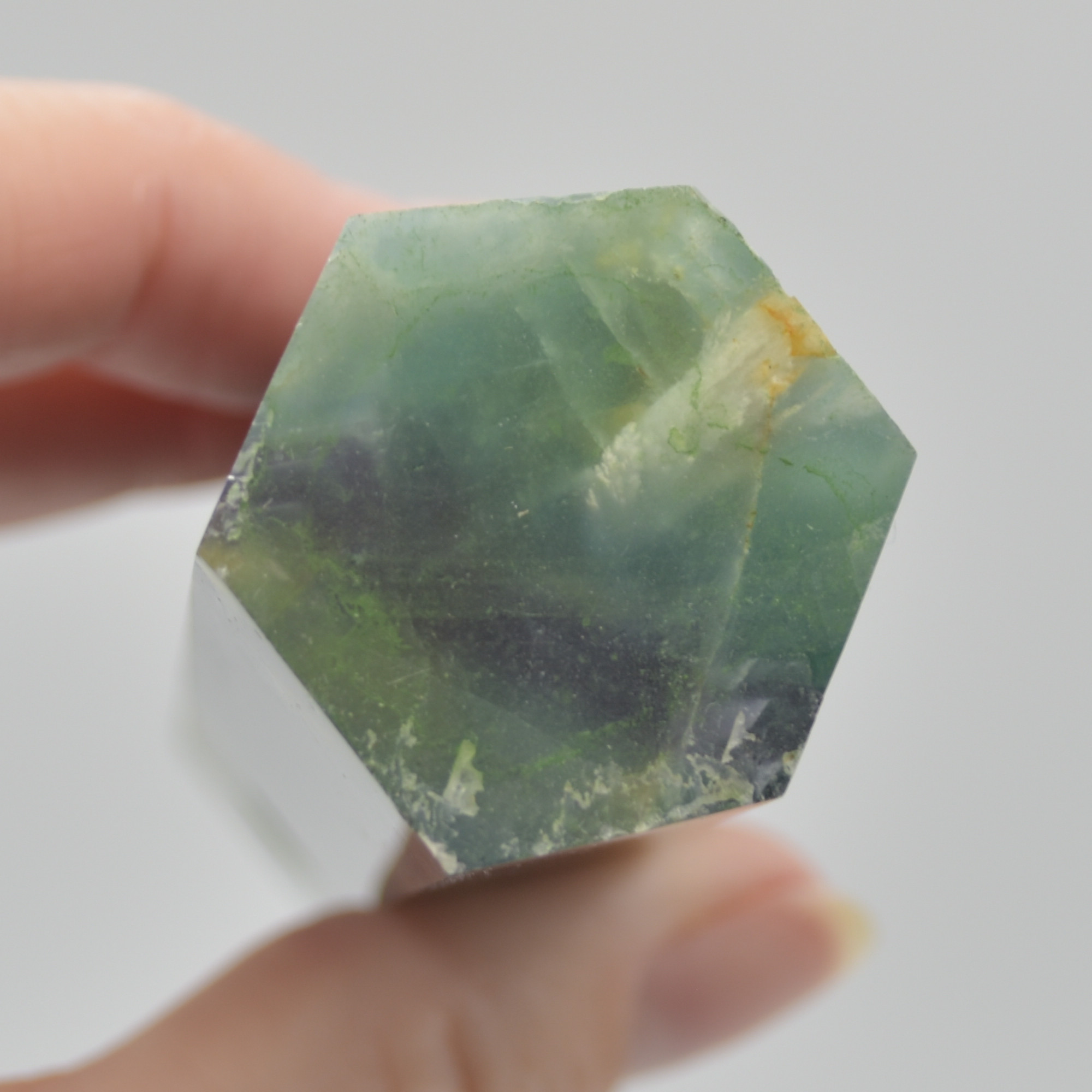 Snowflake Fluorite Point, Tower, Wand - 192 grams - Image 6