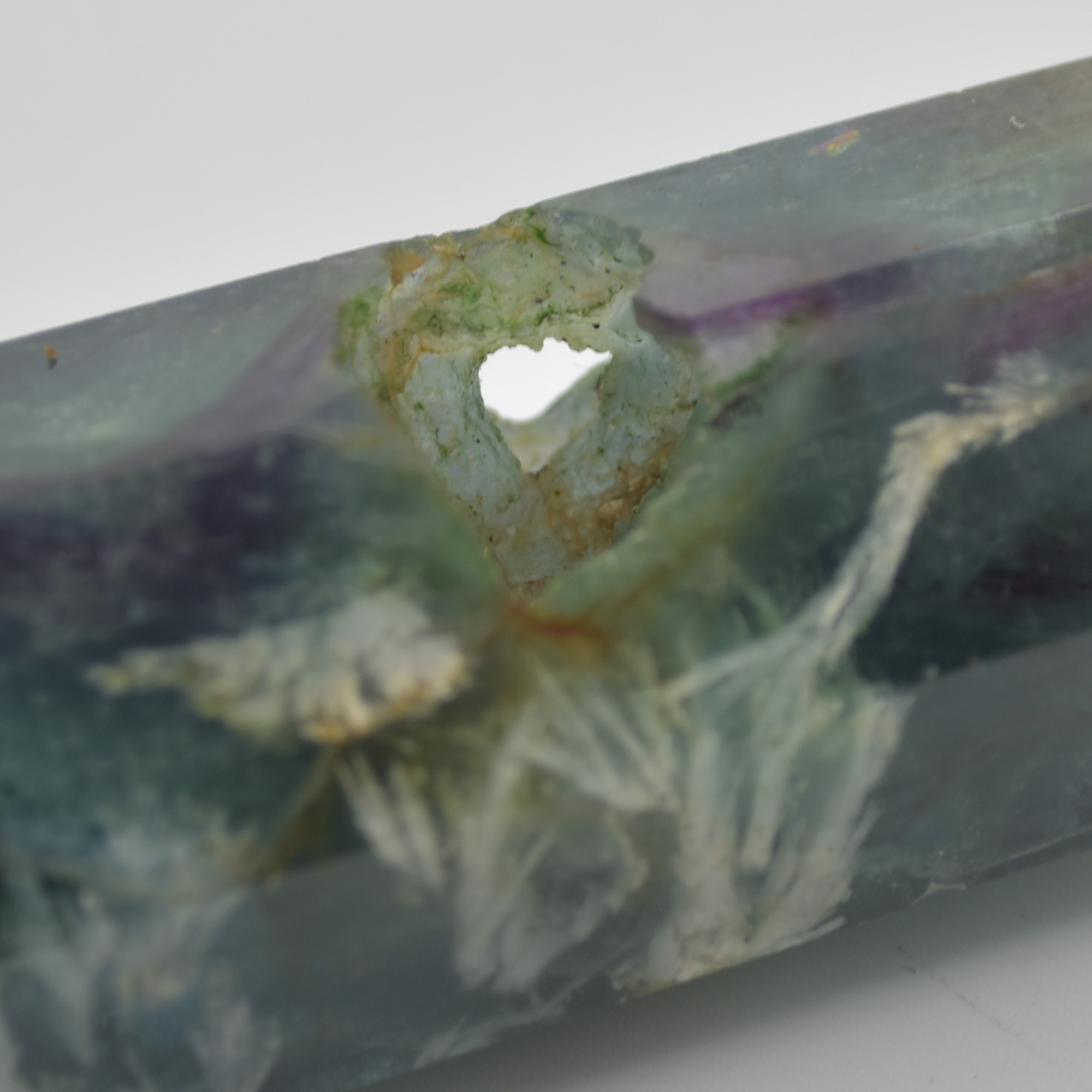 Snowflake Fluorite Point, Tower, Wand - 192 grams - Image 8