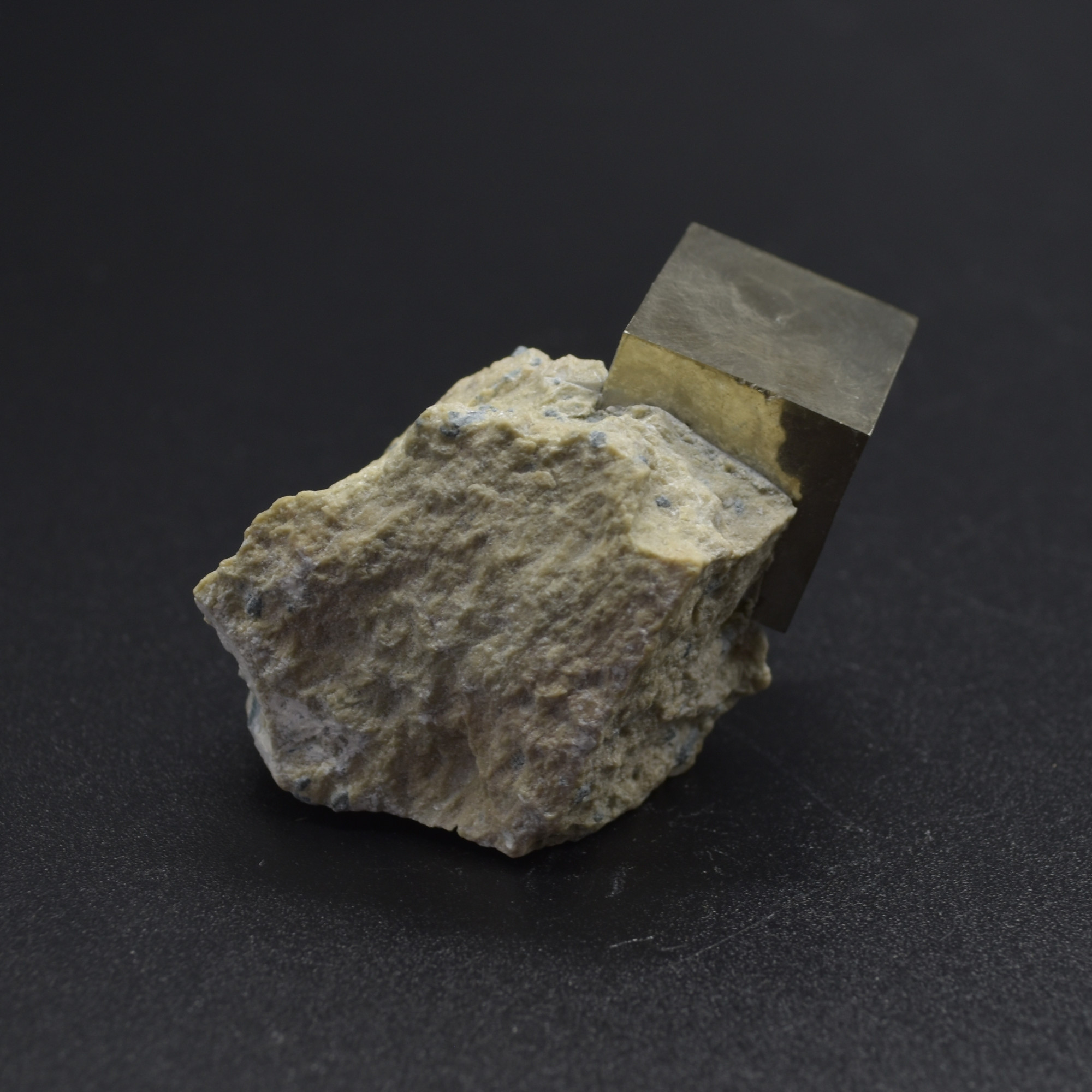 Pyrite Natural Crystal Cube Cluster in Basalt from Navajun, Spain, Fools Gold, 66 grams #01 - Image 4
