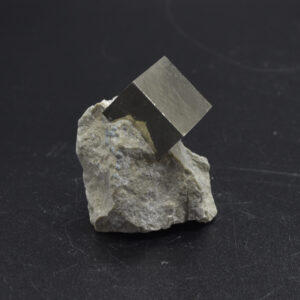 Pyrite Natural Crystal Cube Cluster in Basalt from Navajun, Spain, Fools Gold, 59 grams #17
