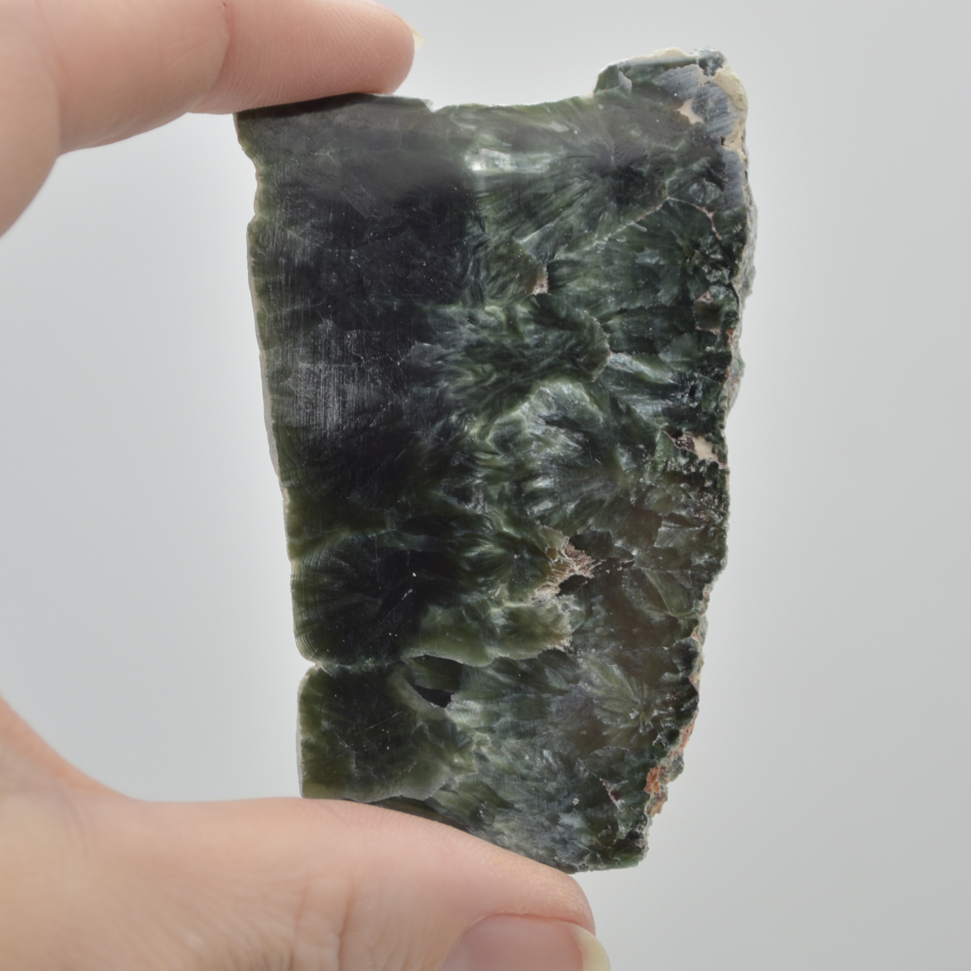 Raw Seraphinite Slice / Specimen Rock - 45 grams