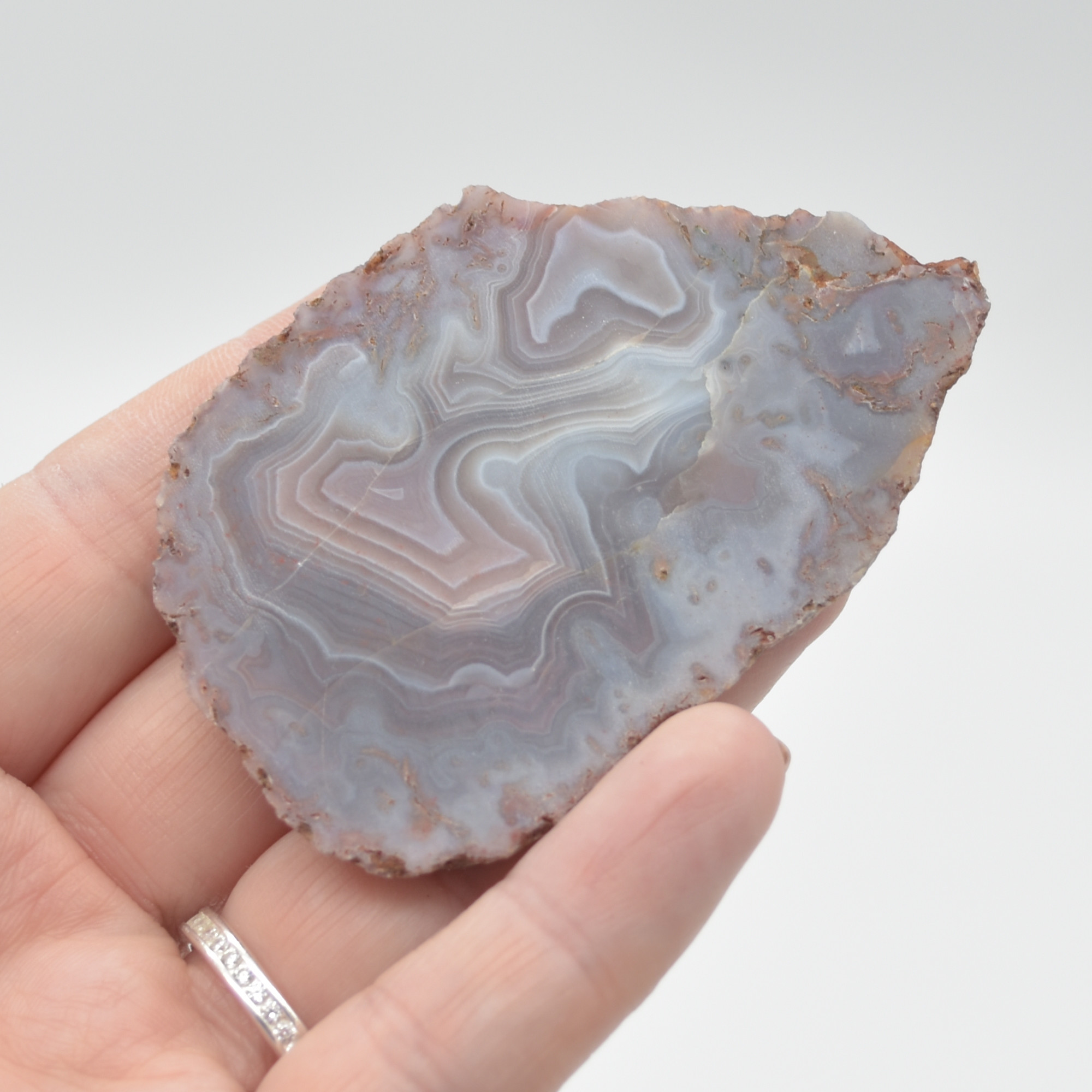 Raw Botswana Agate Specimen Slice / Rock - 33 grams - Image 6