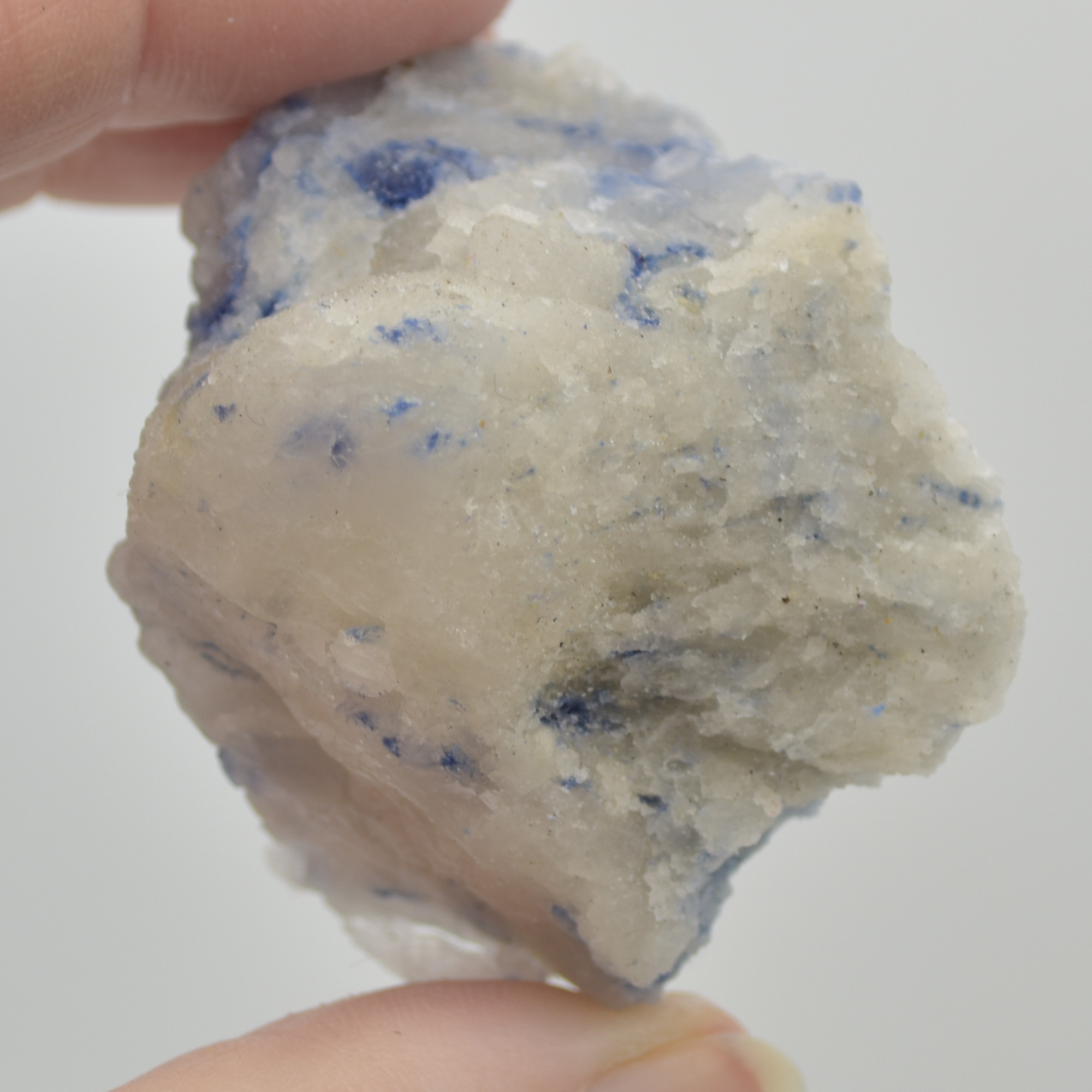 Raw Dumortierite in Quartz Specimen Rock - 79 grams - Image 7