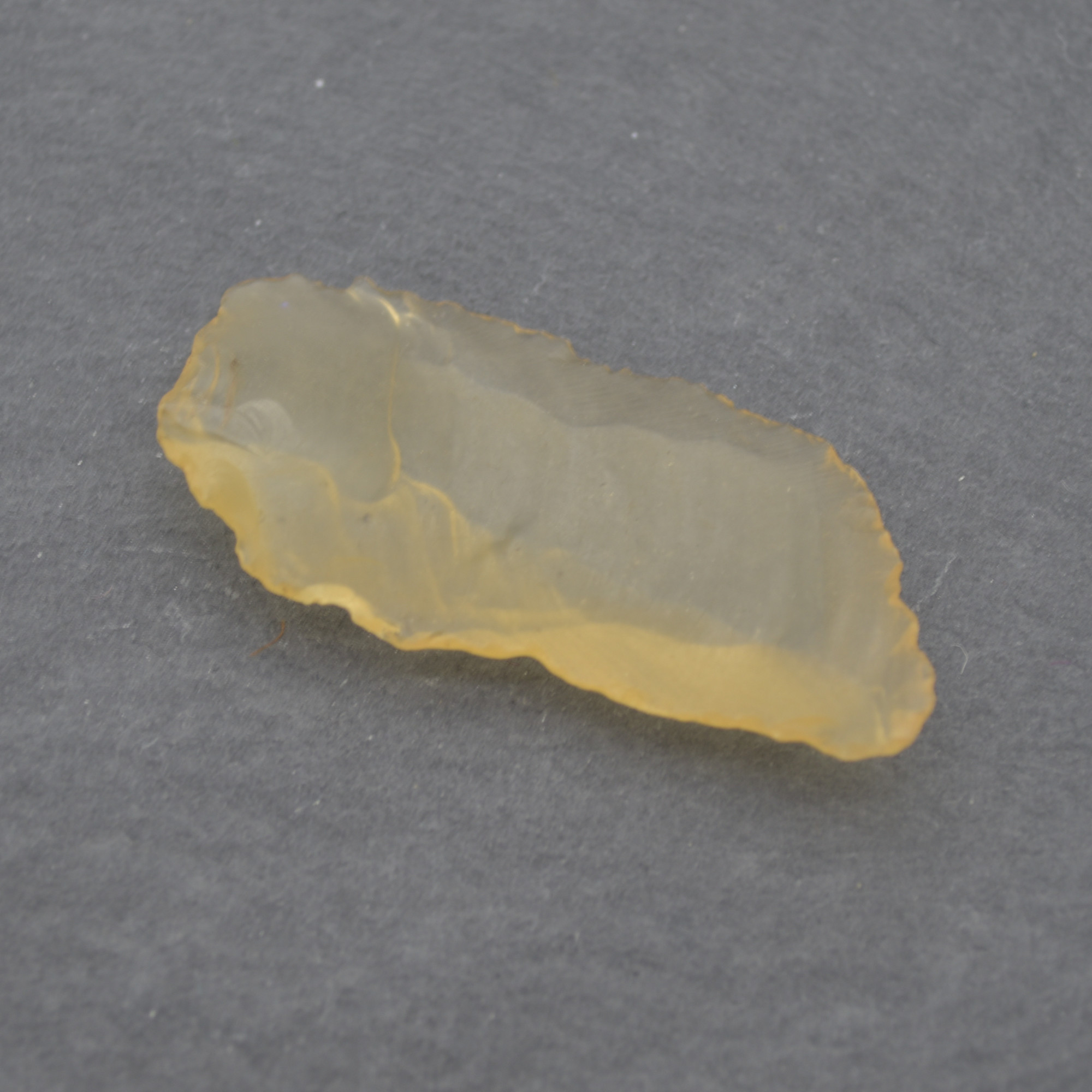 Raw Libyan Desert Glass Specimen Rock / Slice - 4.8 grams