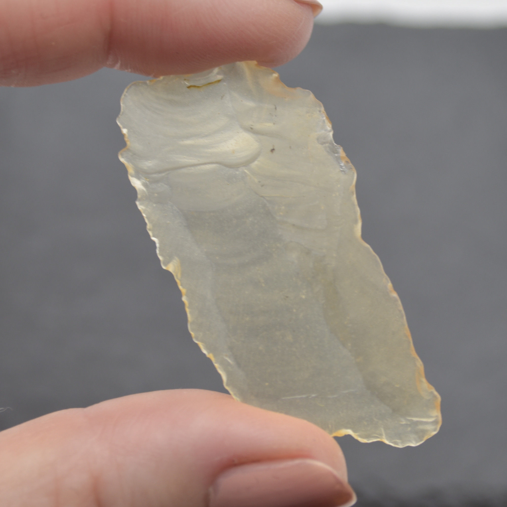Raw Libyan Desert Glass Specimen Rock / Slice - 4.8 grams - Image 3