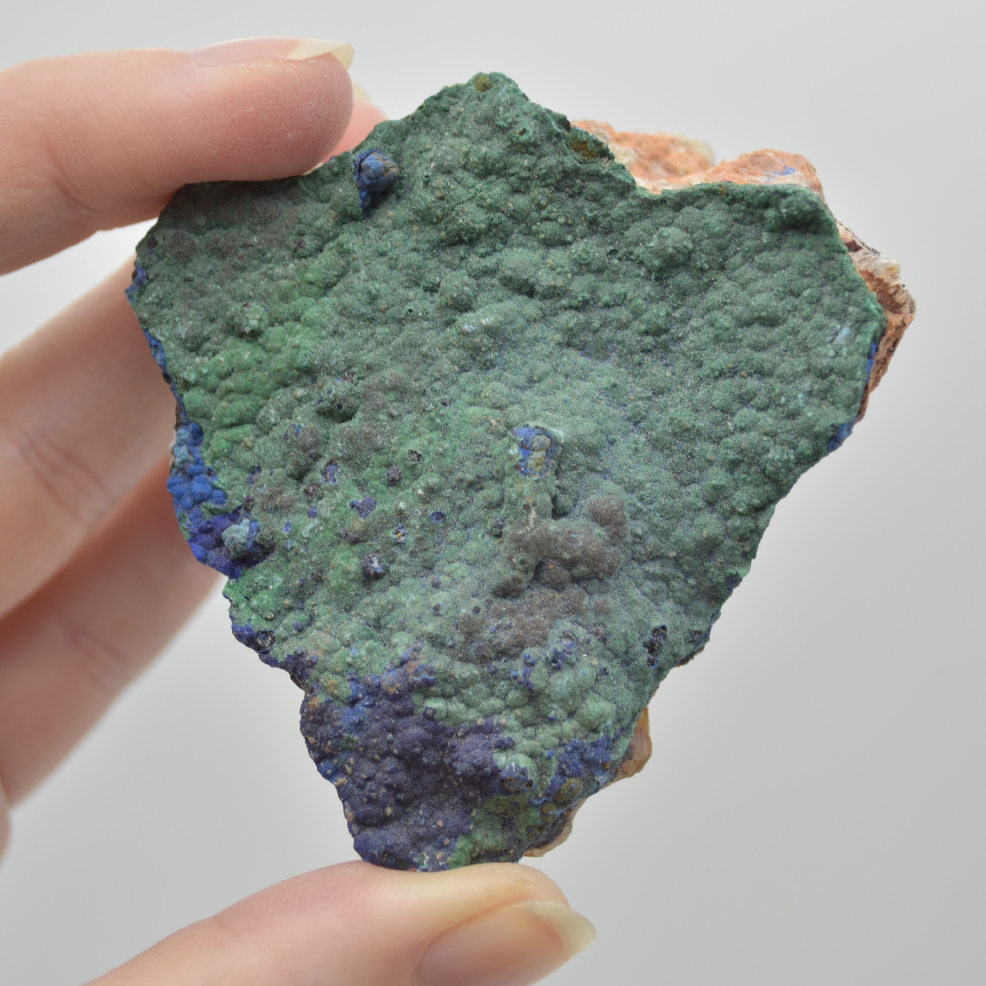 Azurite Malachite Calcite Specimen Matrix Rock - 120 grams - Image 7