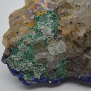 Azurite Malachite Calcite Specimen Matrix Rock - 120 grams