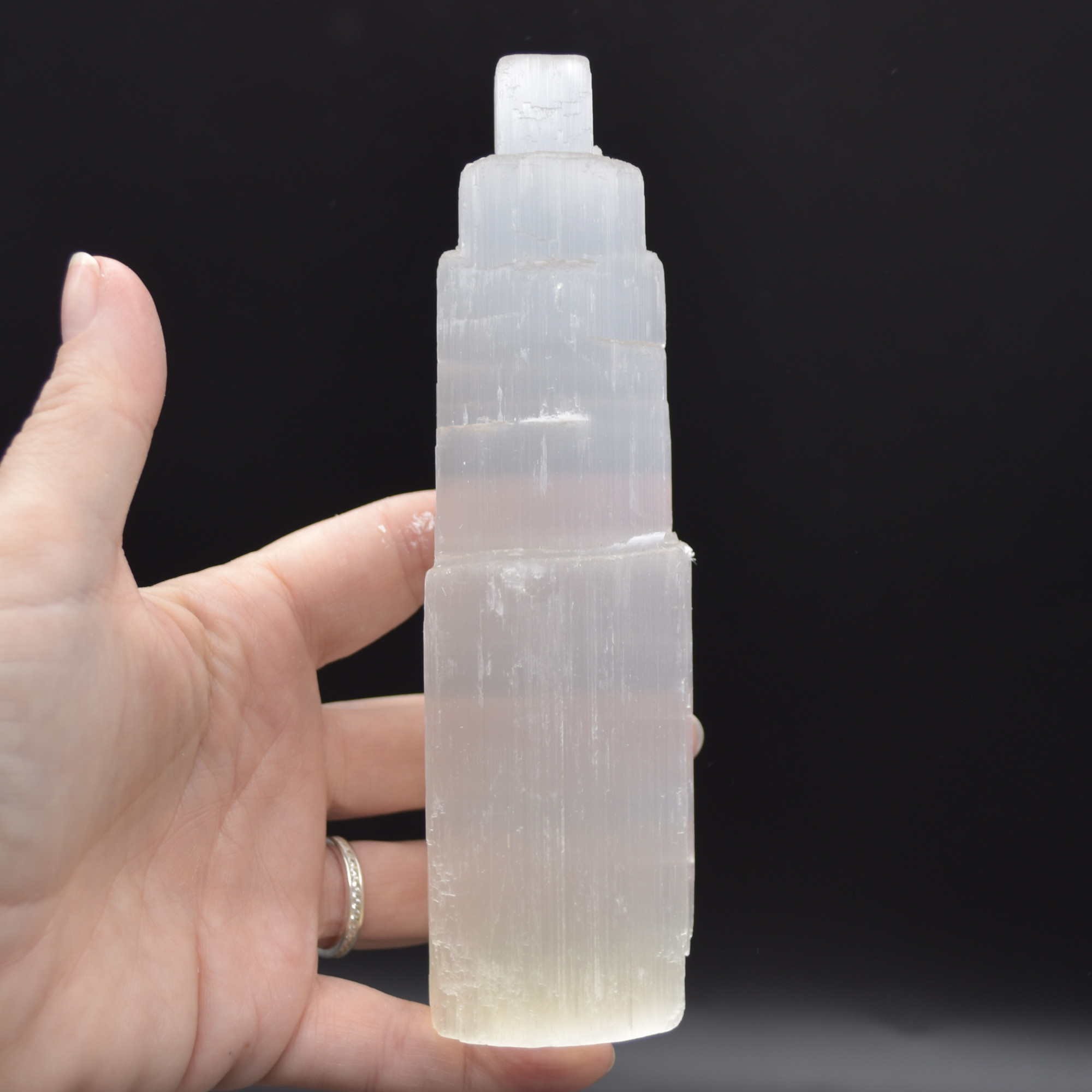 Selenite Tower - 15cm - 1 Count - Image 4
