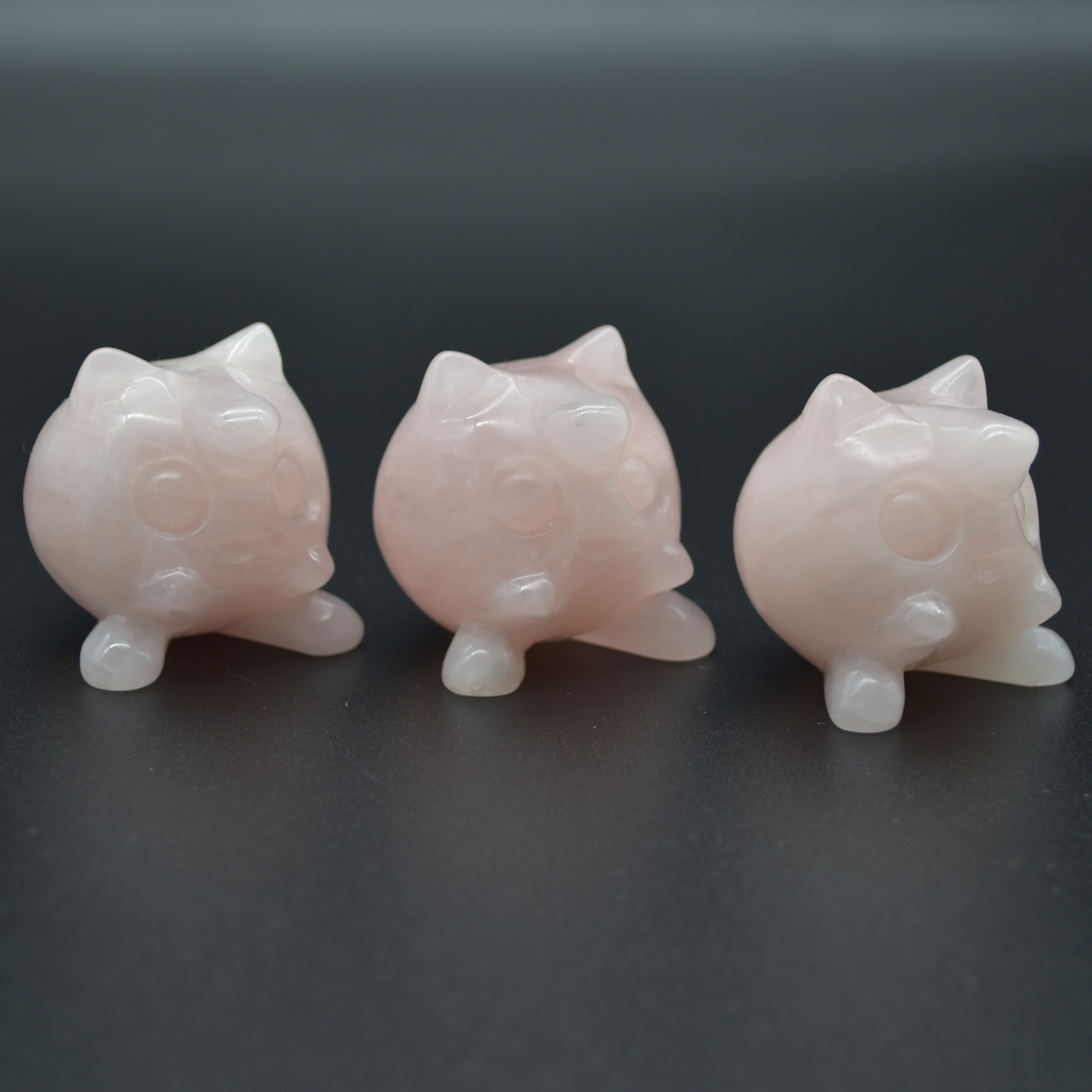 Rose Quartz Crystal Jigglypuff - 3.5cm - 1 count - Image 2