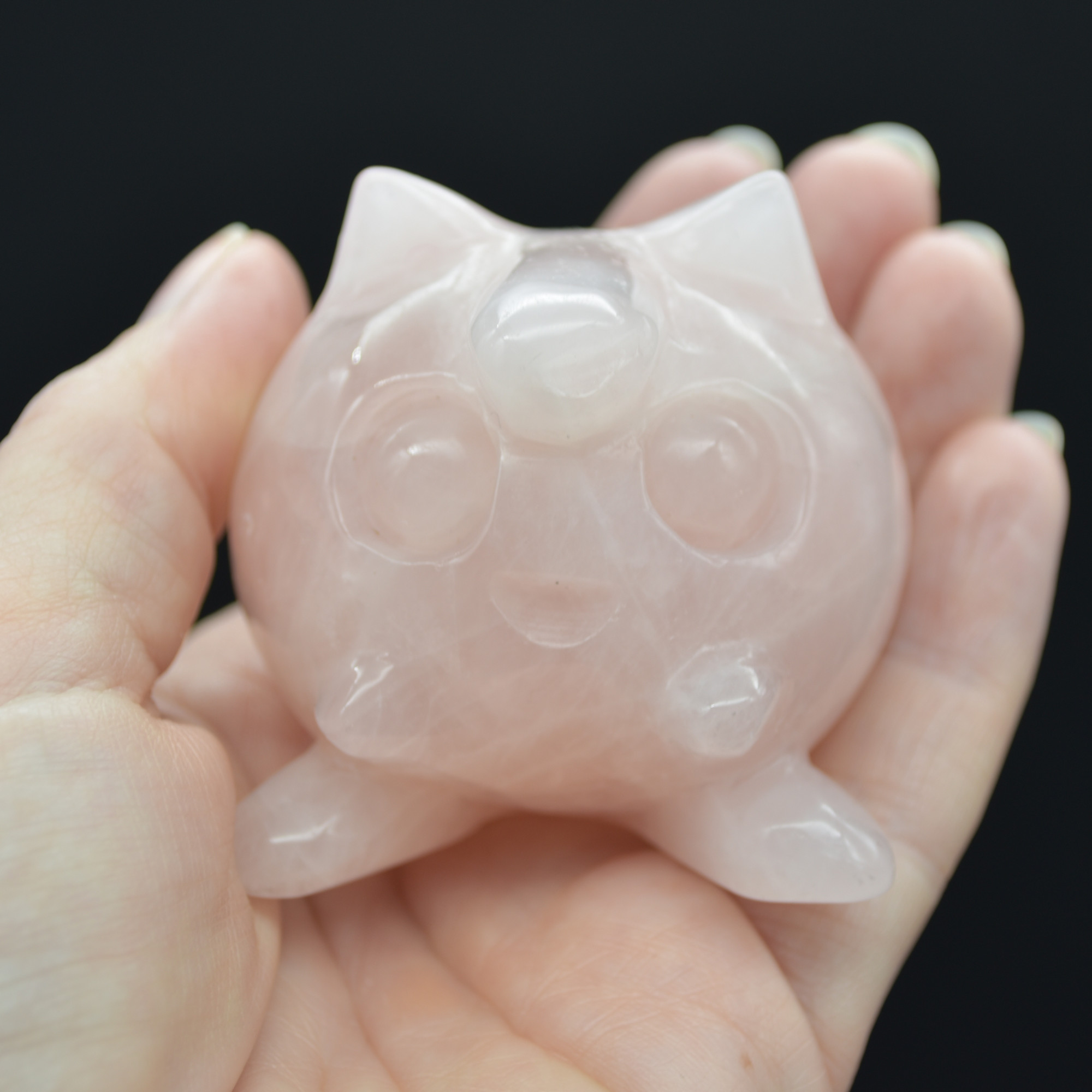 Rose Quartz Crystal Jigglypuff - 5.5cm #01