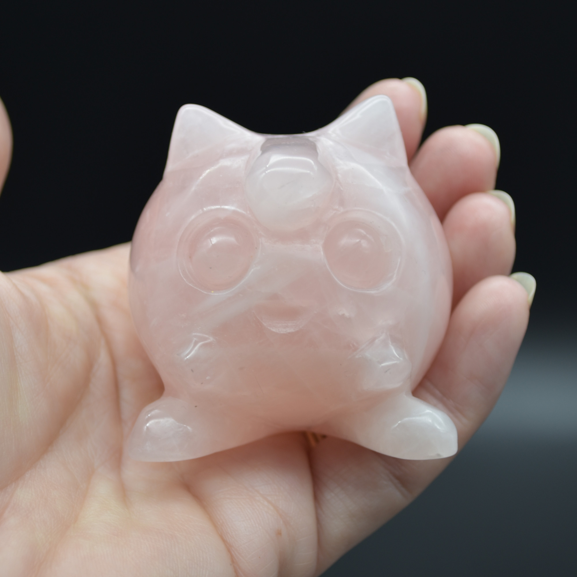 Rose Quartz Crystal Jigglypuff - 5.5cm #03