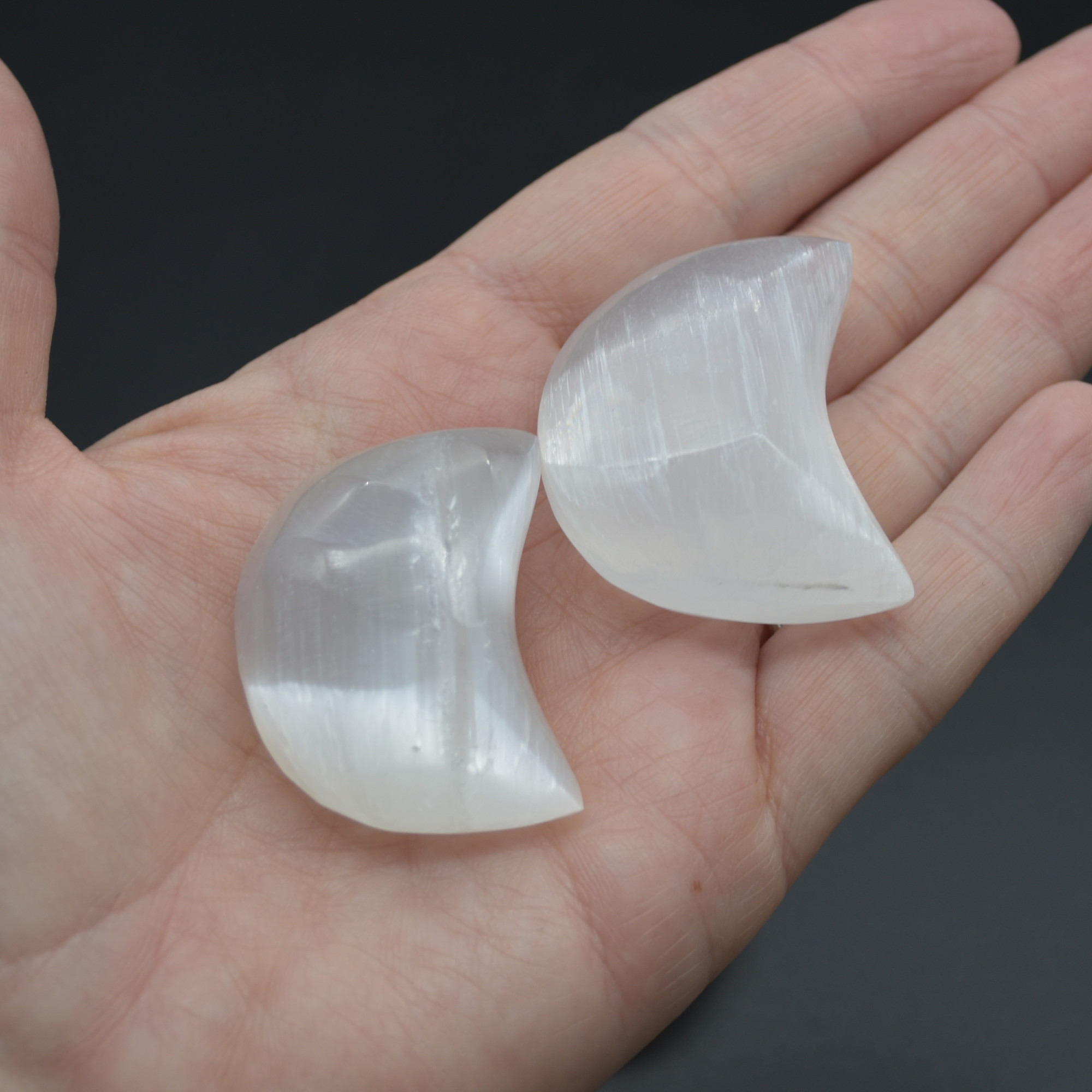 Selenite Moon - 4cm, 6cm and 8cm Sizes - 1 Count - Image 5