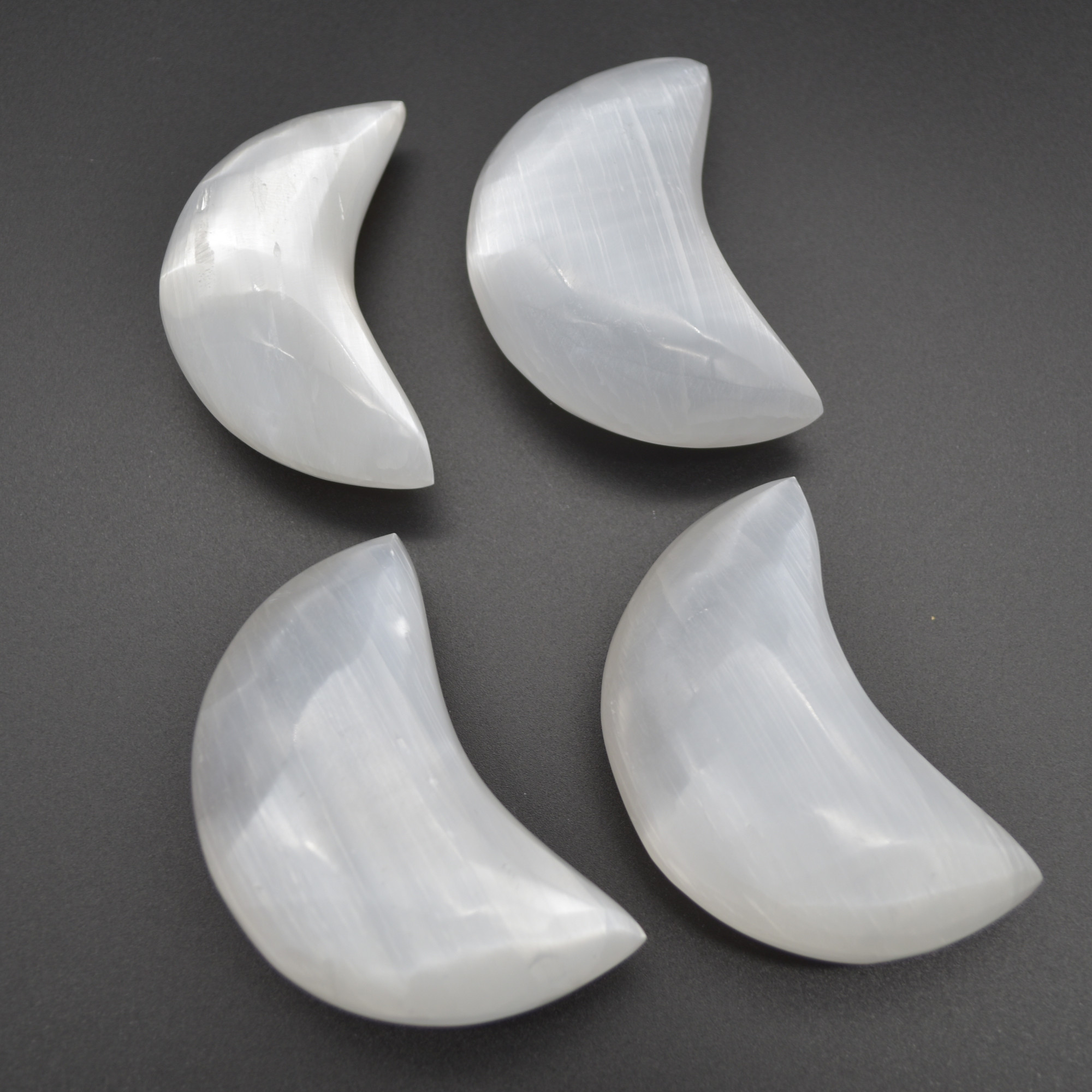 Selenite Moon - 4cm, 6cm and 8cm Sizes - 1 Count - Image 11