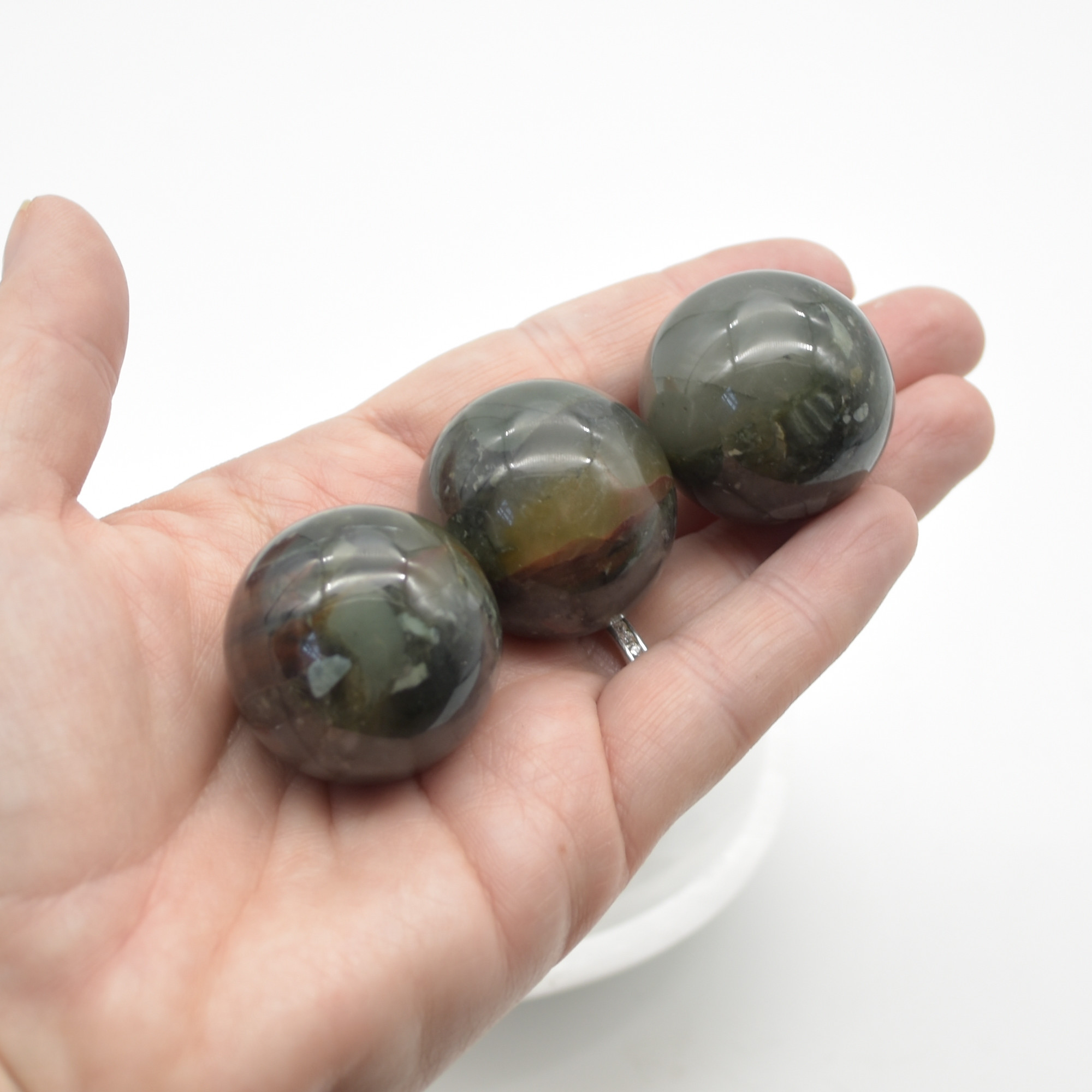 African Blood Jasper Crystal Sphere Ball - 3cm - Image 6