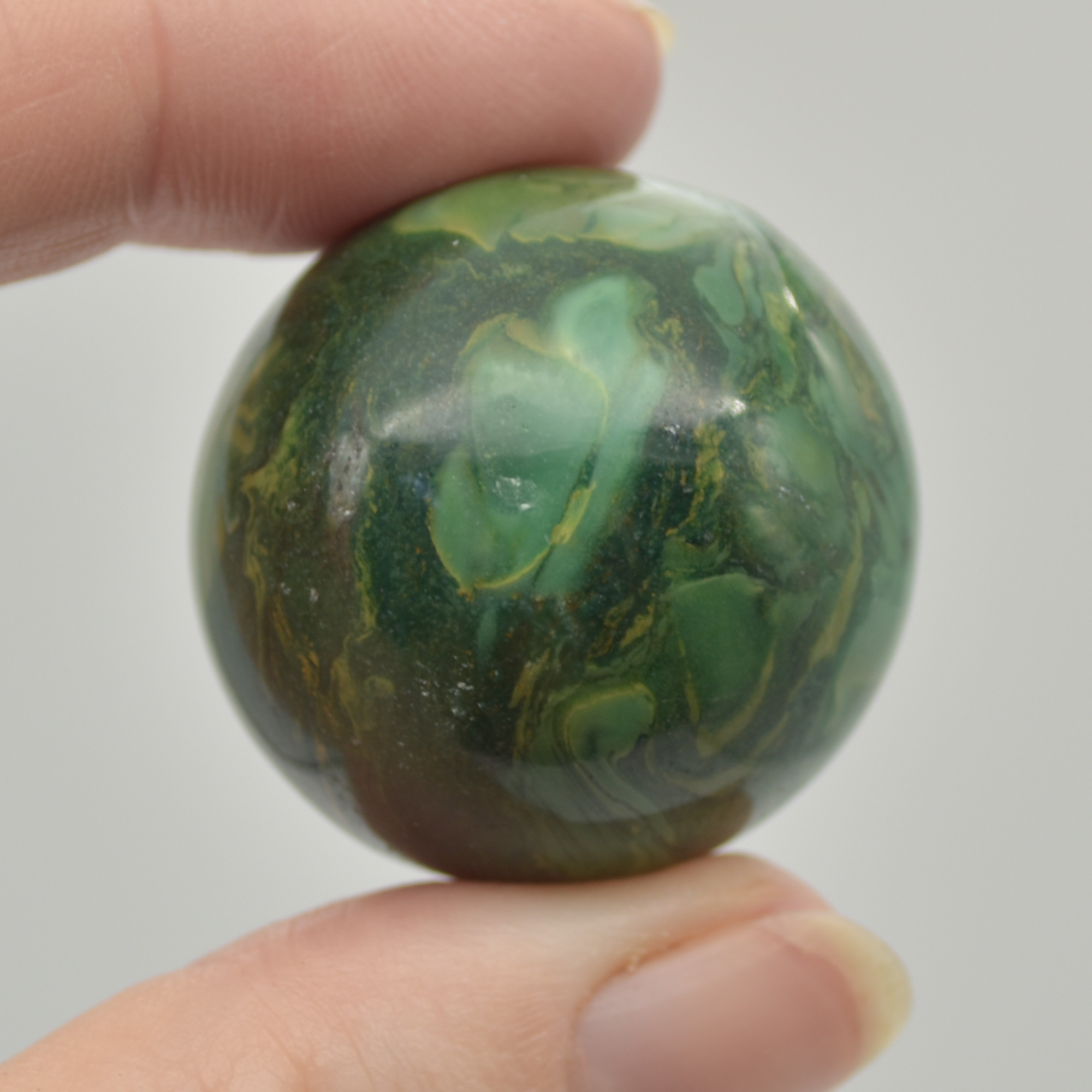 African Jade Crystal Sphere Ball - 3cm - Image 3