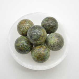 African Turquoise Crystal Sphere Ball - 3cm