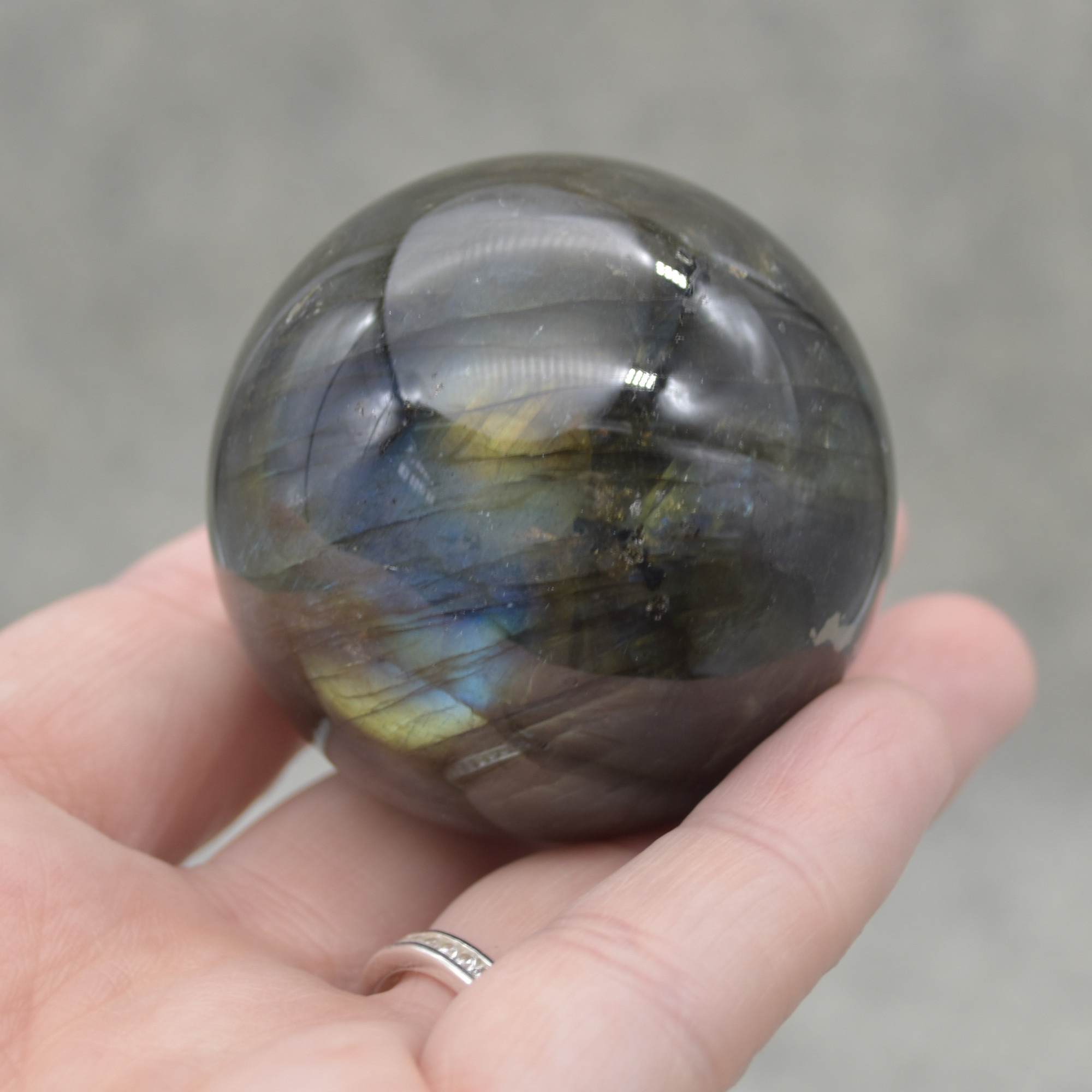 Labradorite Crystal Sphere Ball - 4.5cm - 151 grams - Image 2