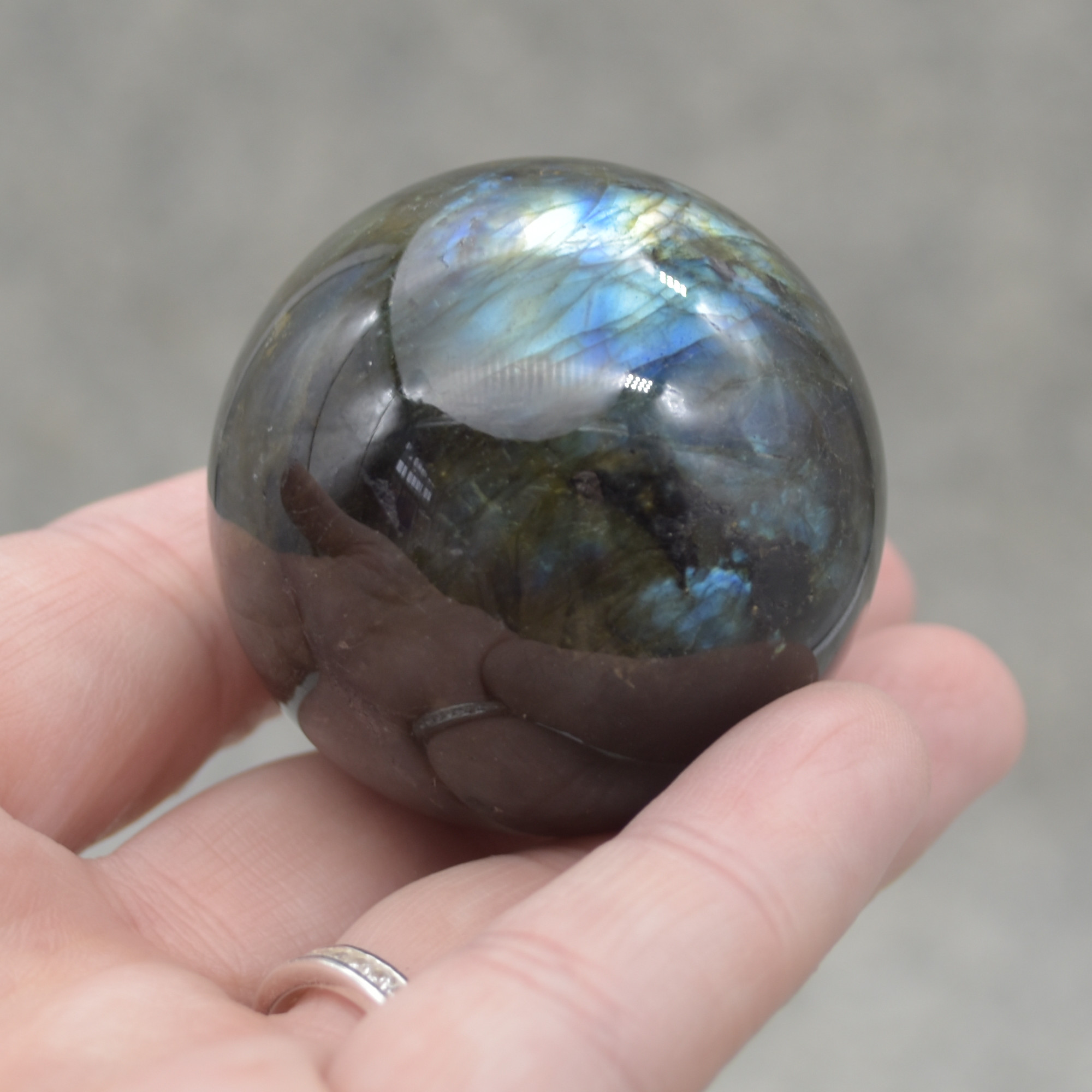 Labradorite Crystal Sphere Ball - 4cm - 105 grams - Image 5