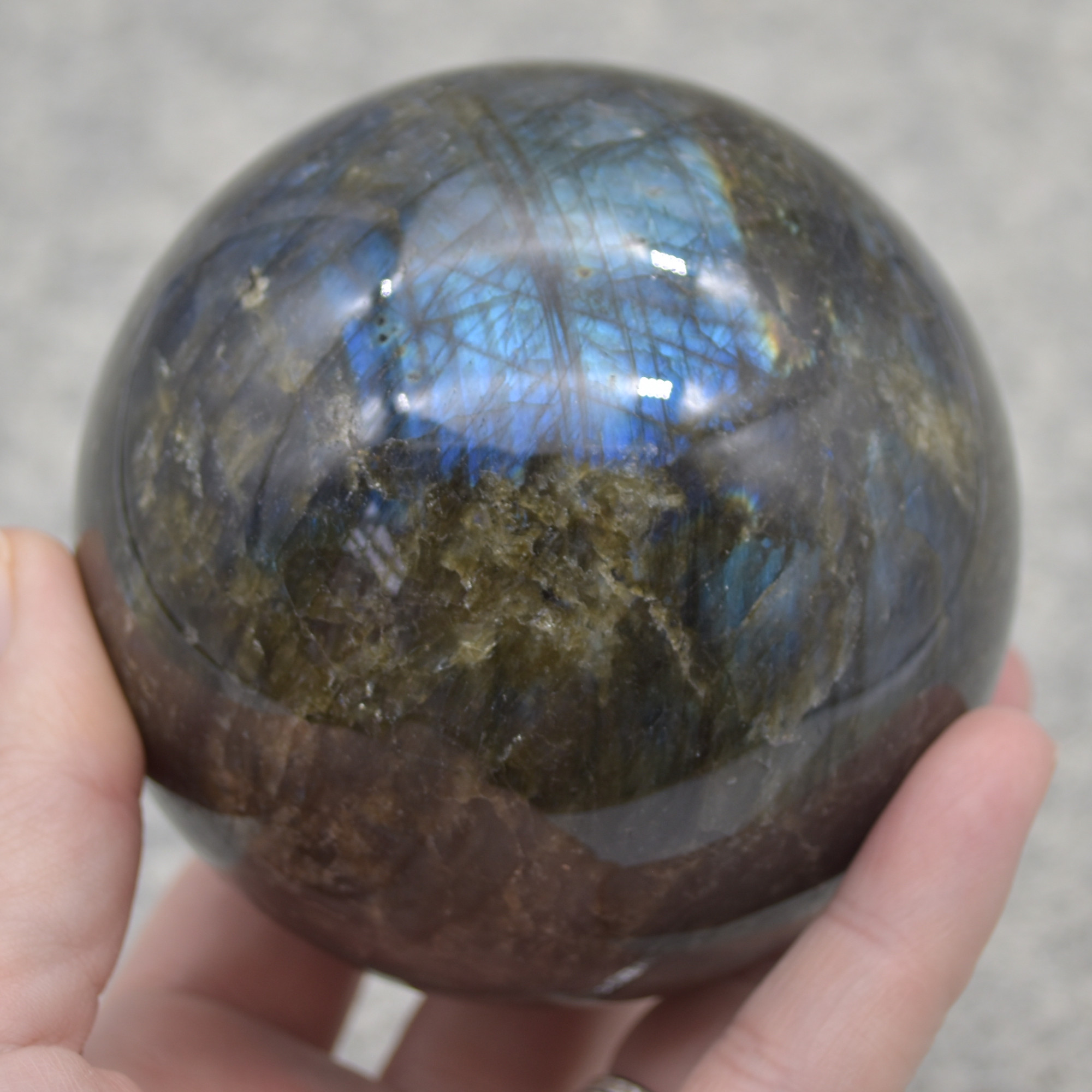 Labradorite Crystal Sphere Ball - 770 grams