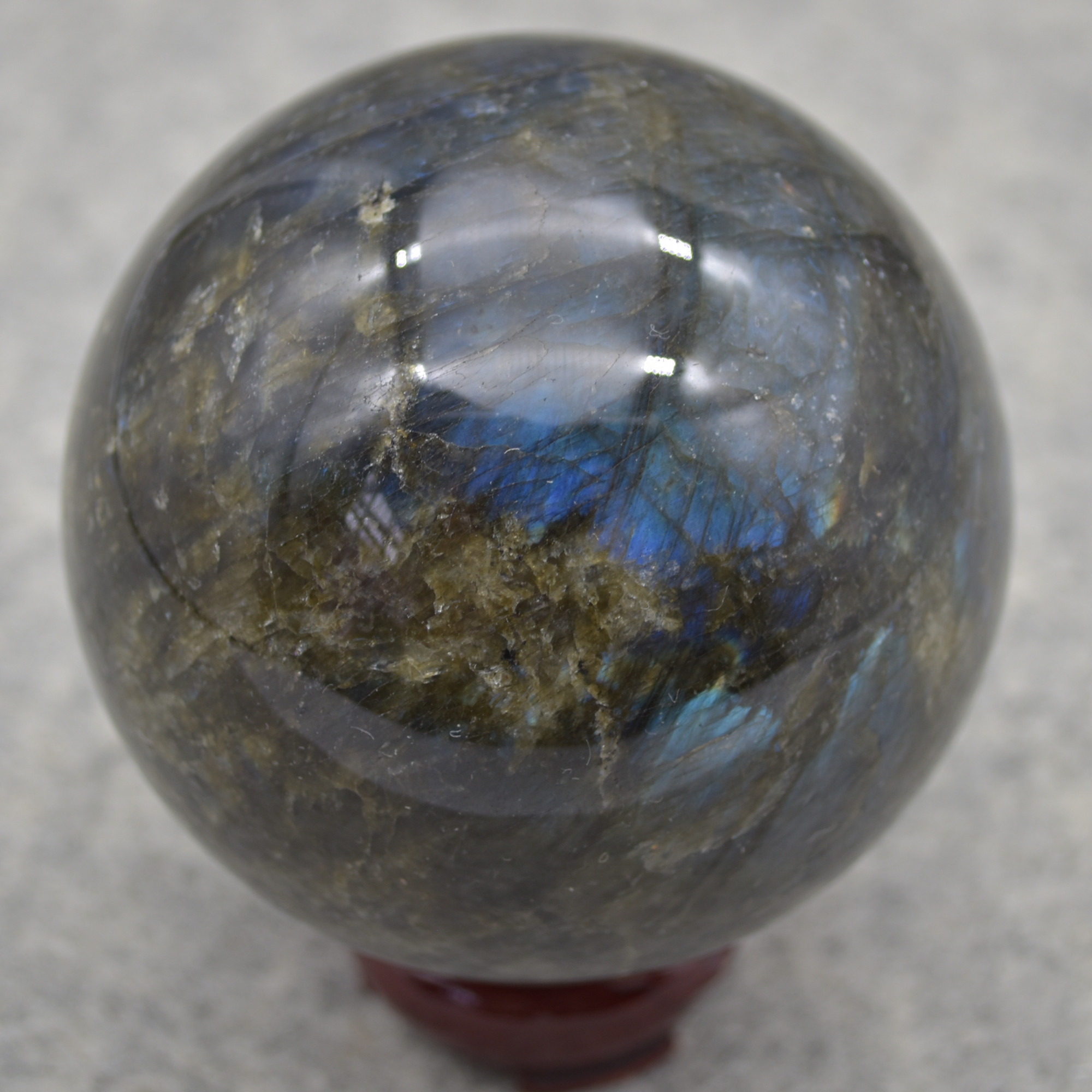 Labradorite Crystal Sphere Ball - 770 grams - Image 3