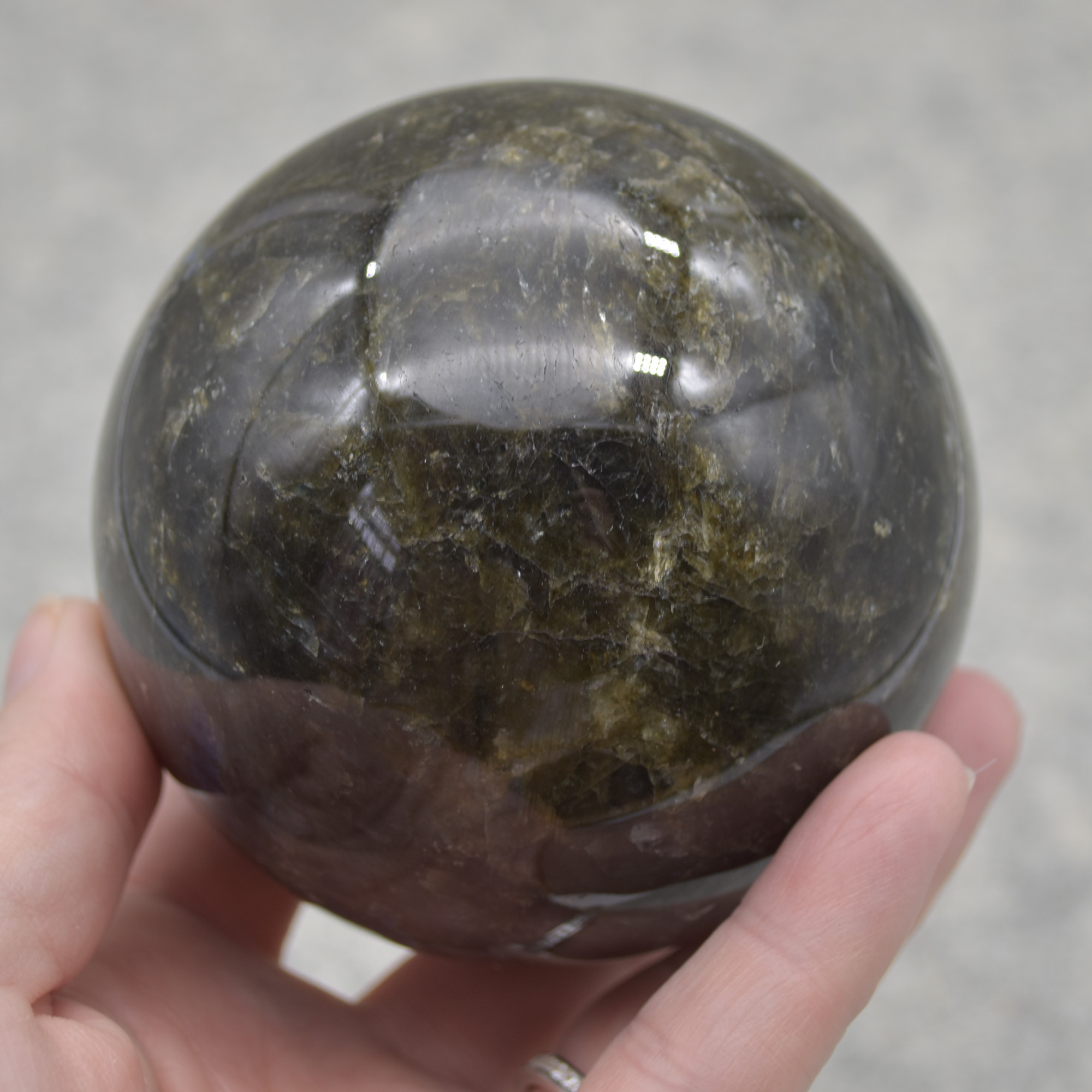 Labradorite Crystal Sphere Ball - 770 grams - Image 7