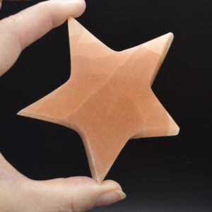 Orange Selenite Chunky Star - 7cm - 8cm - 1 Count