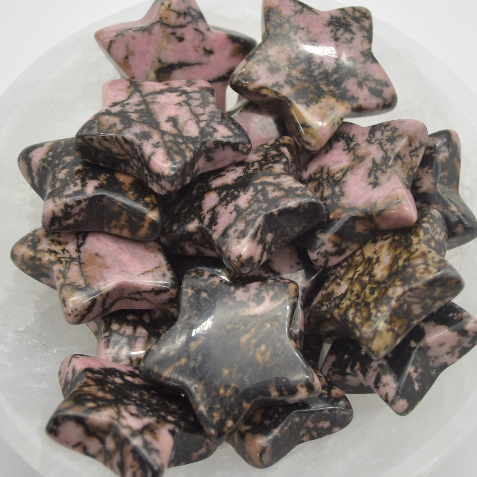 Rhodonite Star - 3cm - 1 Count - Image 2