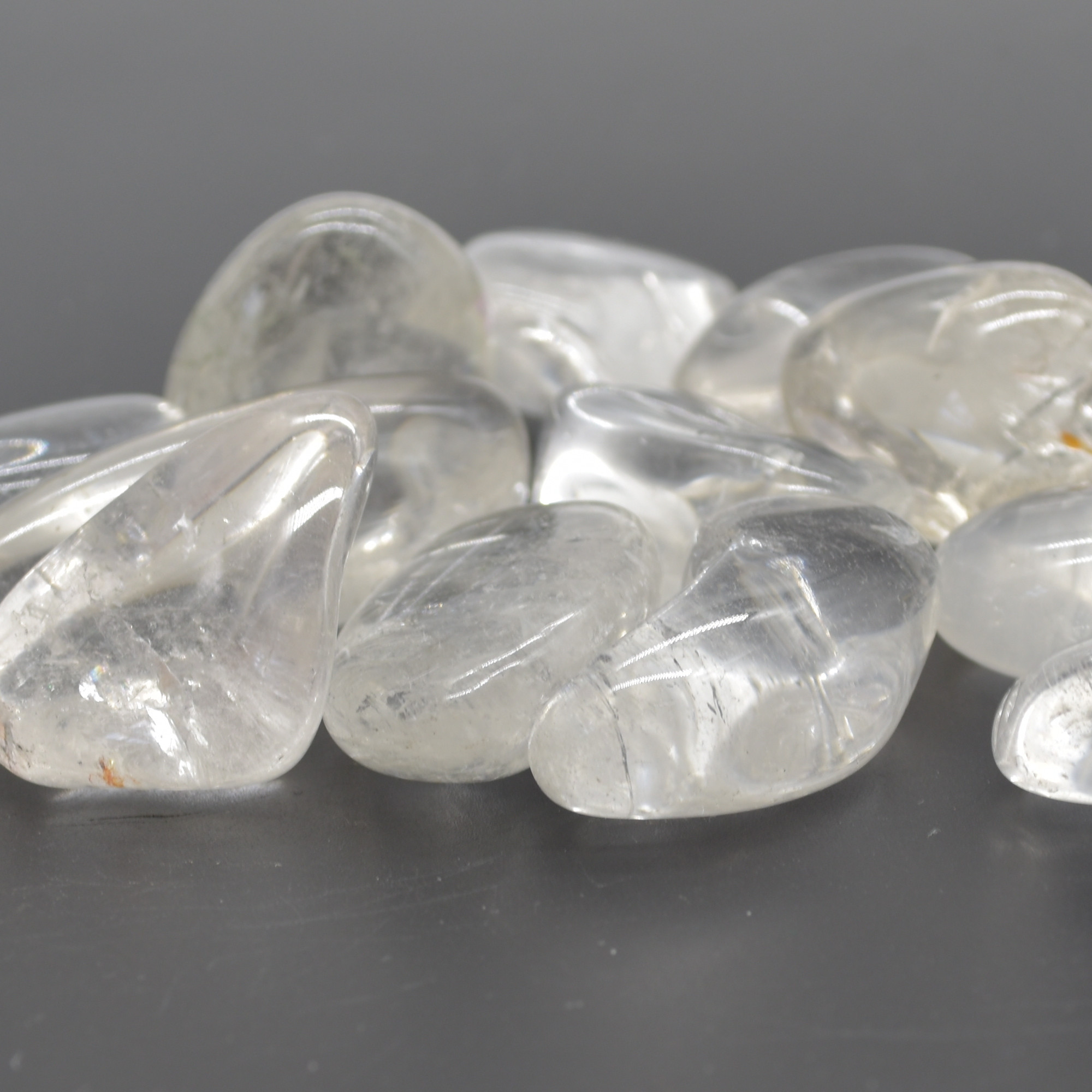 Clear Quartz Crystal Tumblestones - 100 gram pack