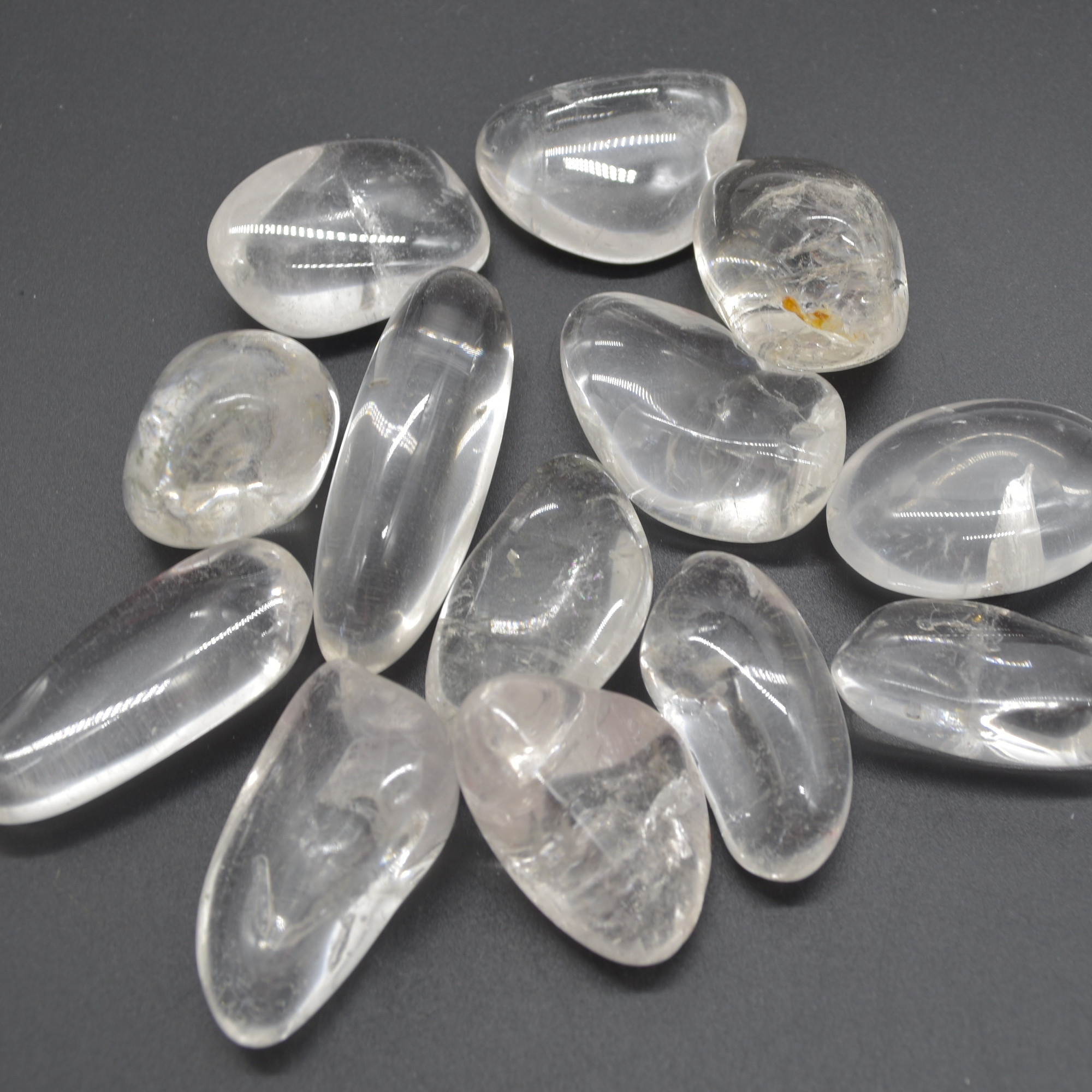 Clear Quartz Crystal Tumblestones - 100 gram pack - Image 2