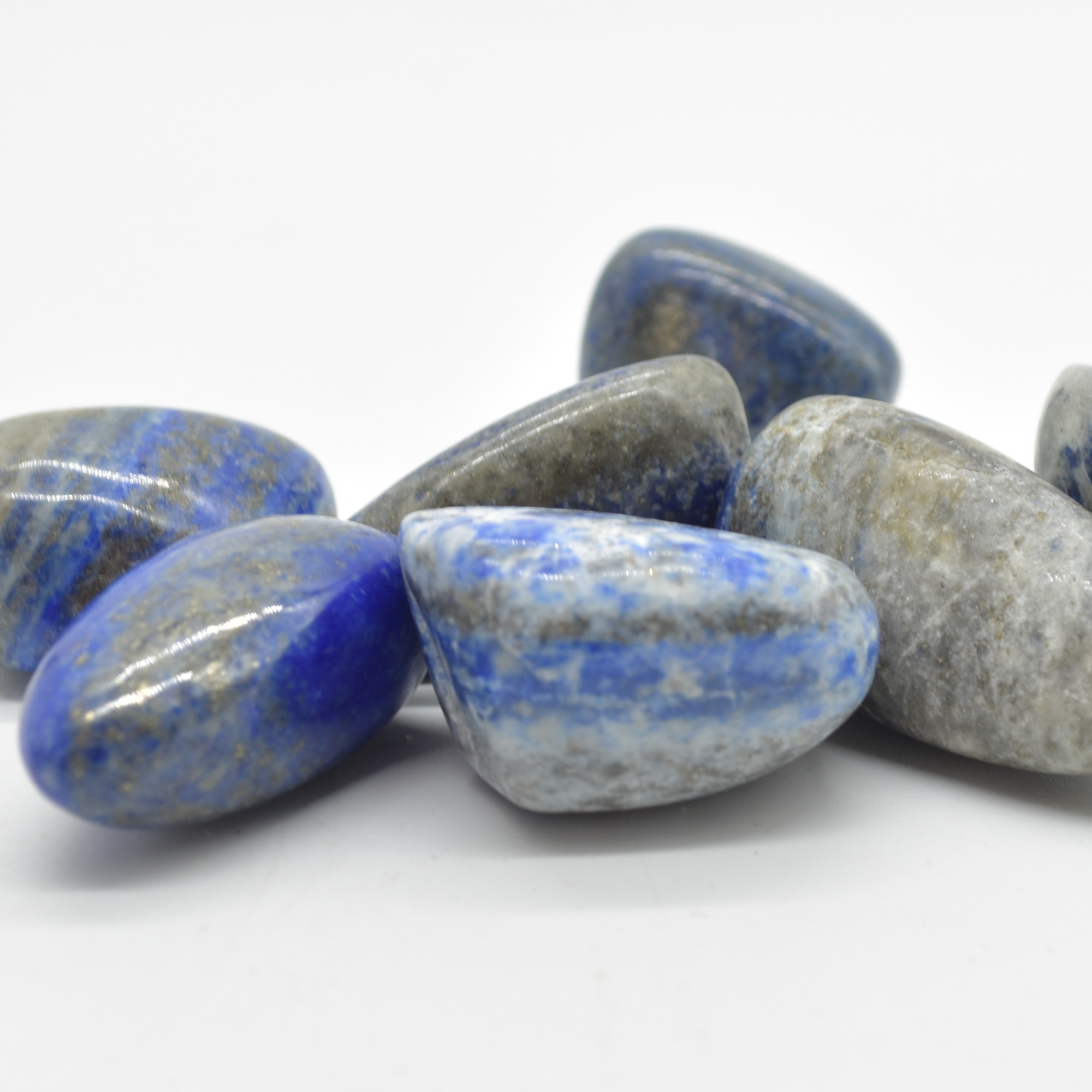 Lapis Lazuli Crystal Tumblestones - 100 gram pack