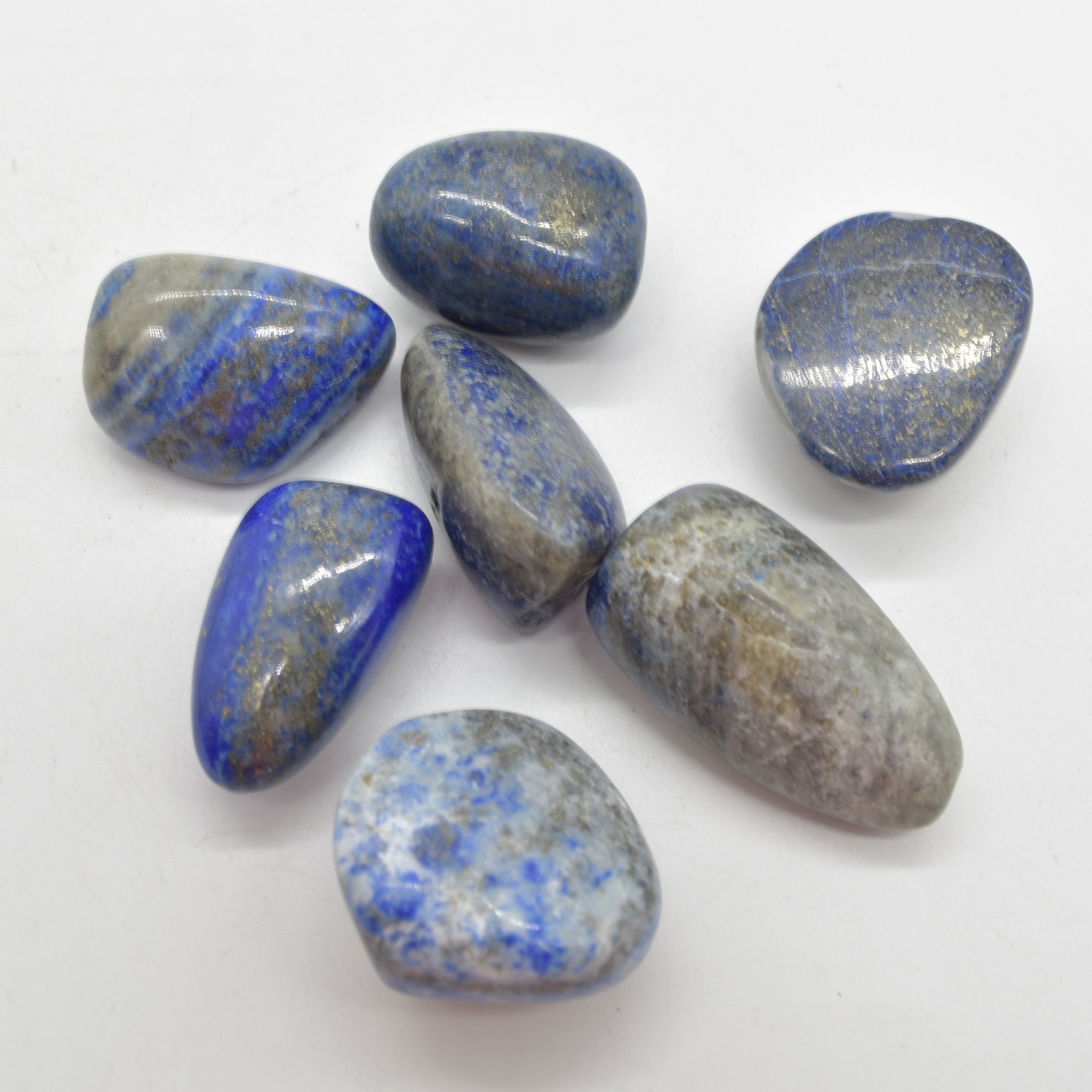 Lapis Lazuli Crystal Tumblestones - 100 gram pack - Image 2