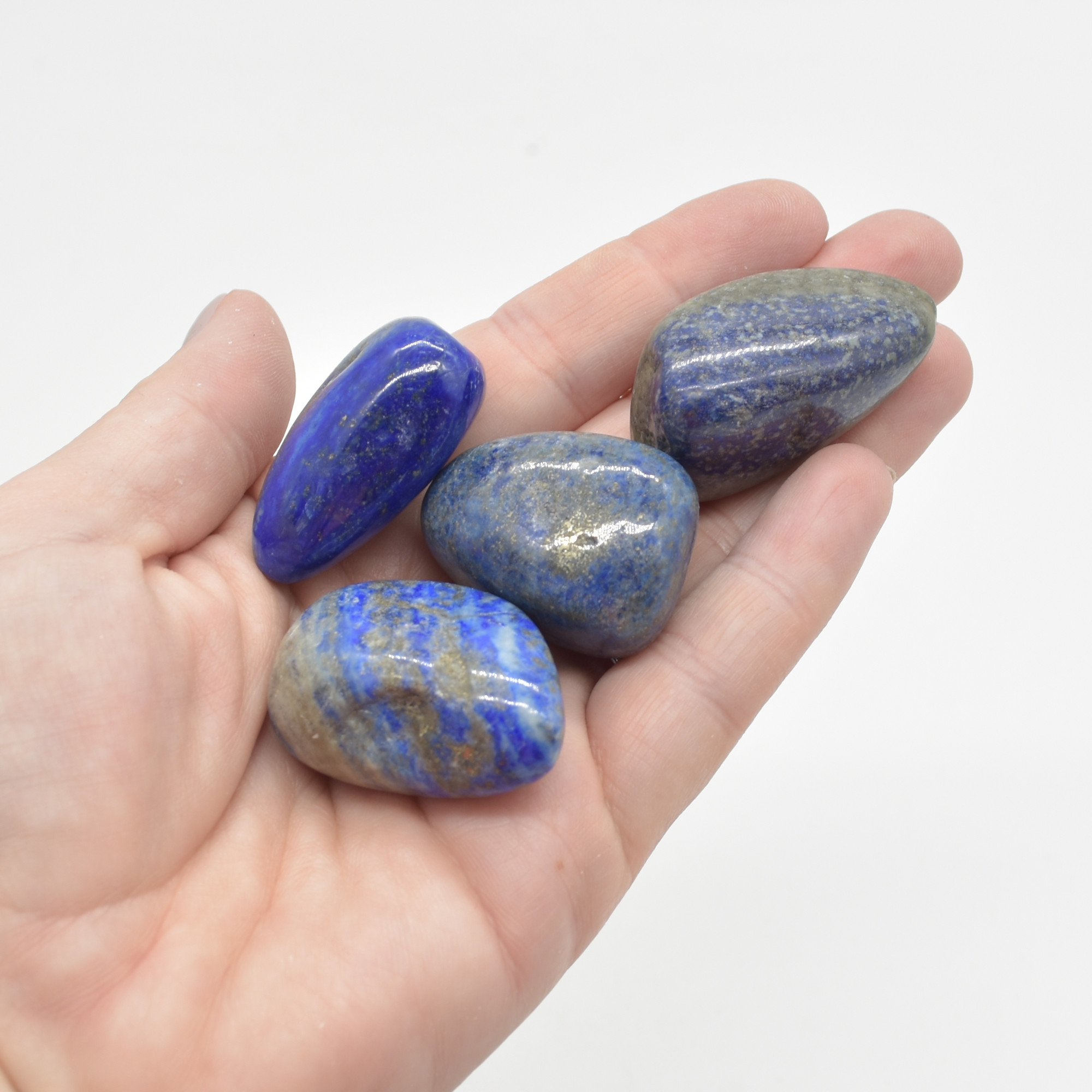Lapis Lazuli Crystal Tumblestones - 100 gram pack - Image 3