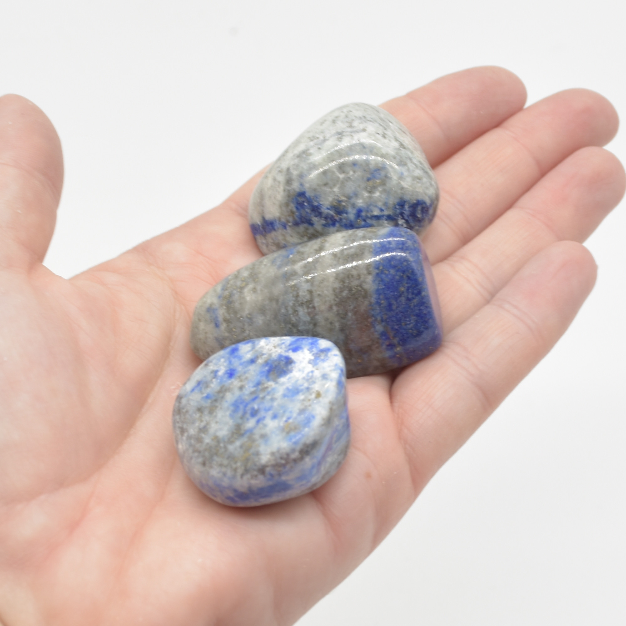 Lapis Lazuli Crystal Tumblestones - 100 gram pack - Image 4