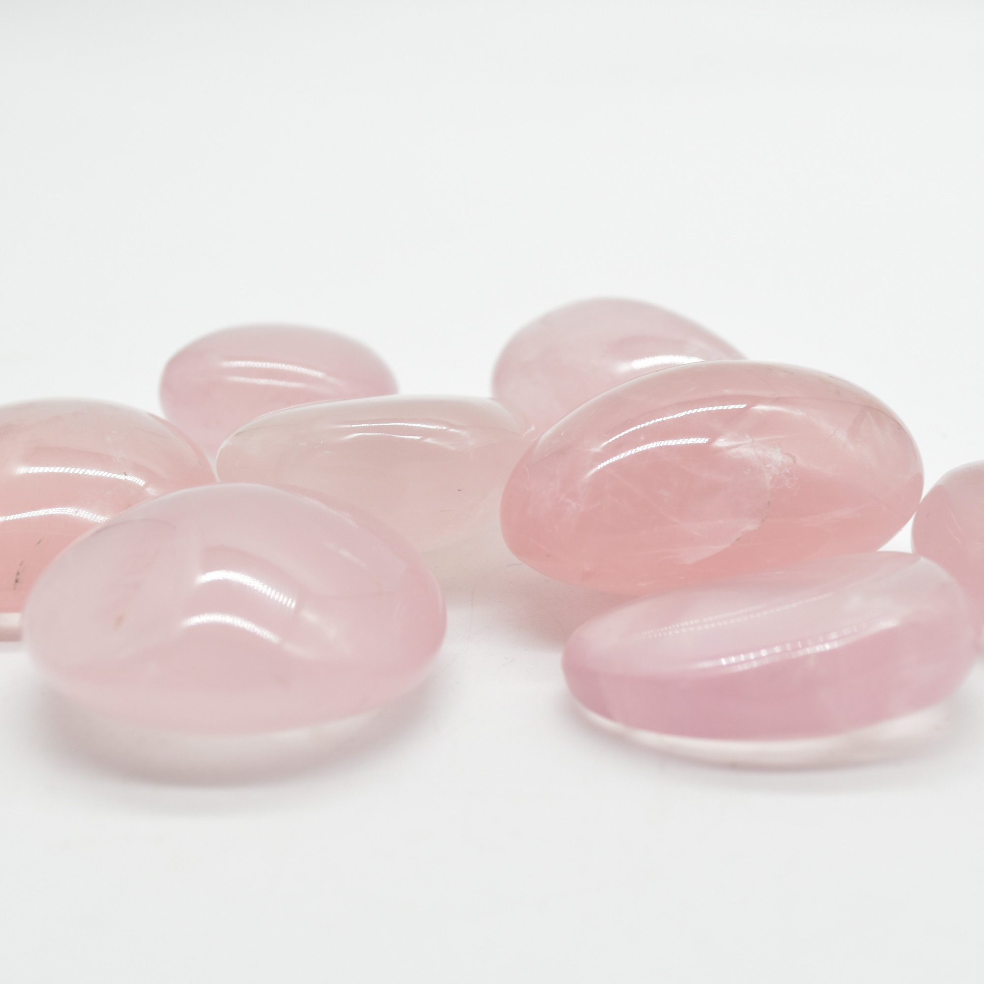 Rose Quartz Crystal Tumblestones - 100 gram pack