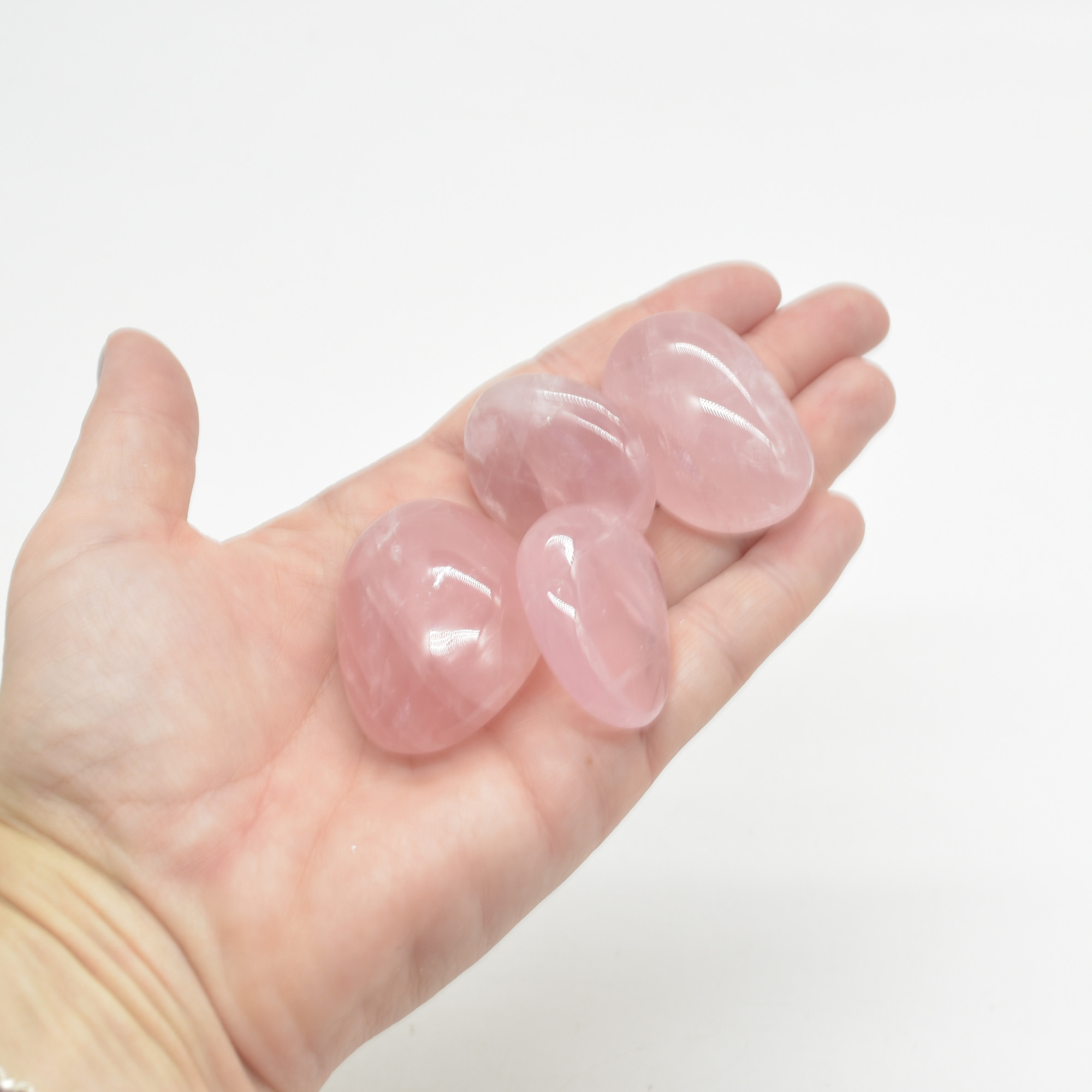 Rose Quartz Crystal Tumblestones - 100 gram pack - Image 3