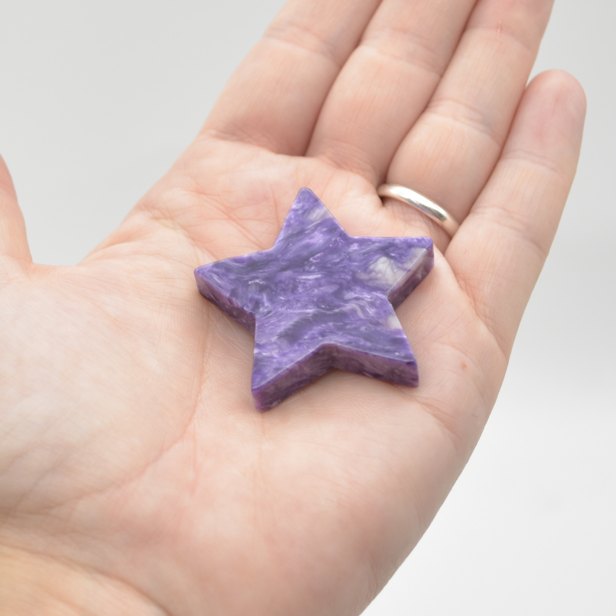 Charoite Crystal Star - 4cm - 1 Count #03 - Image 3