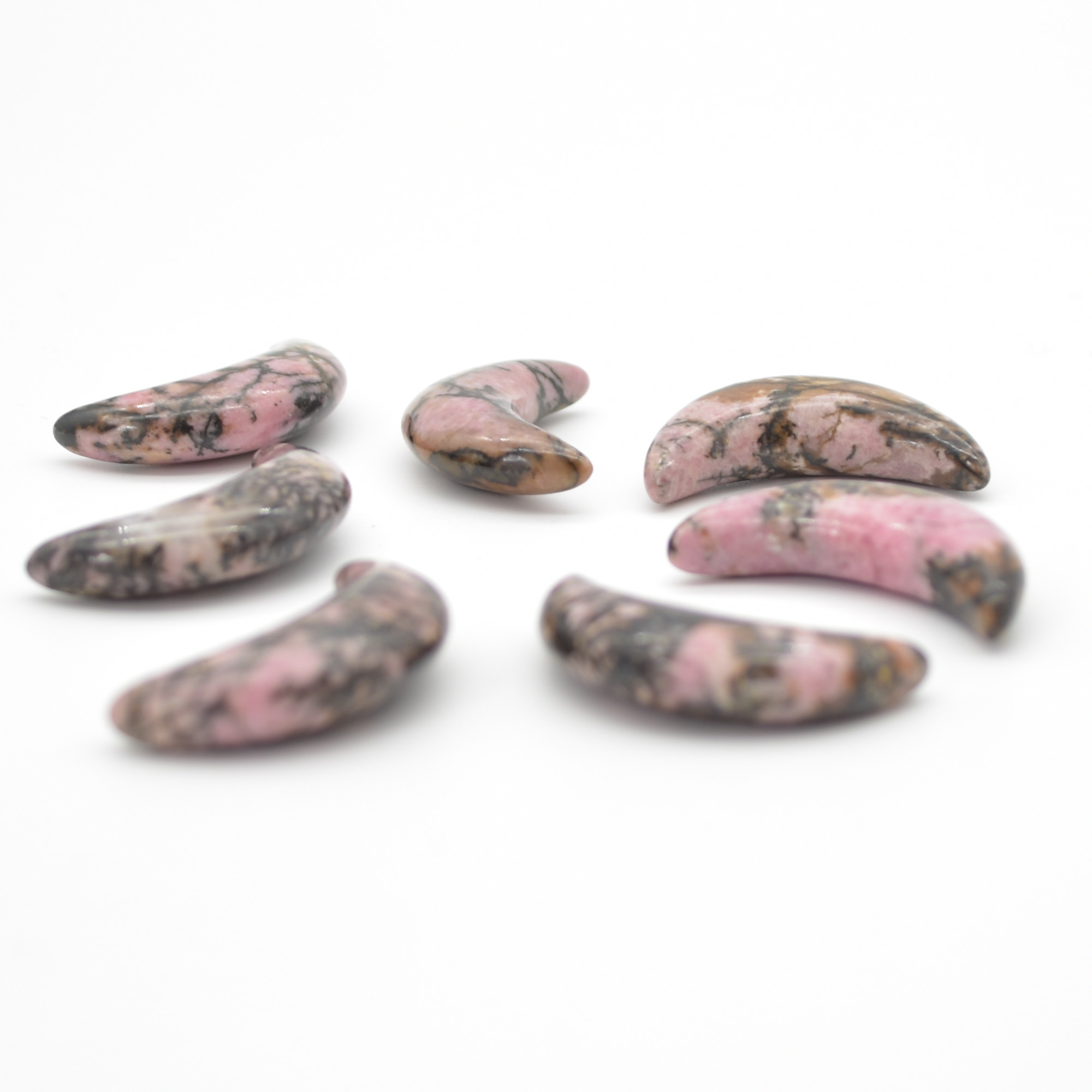 Rhodonite Crescent Moon - 3cm - 1 Count - Image 4
