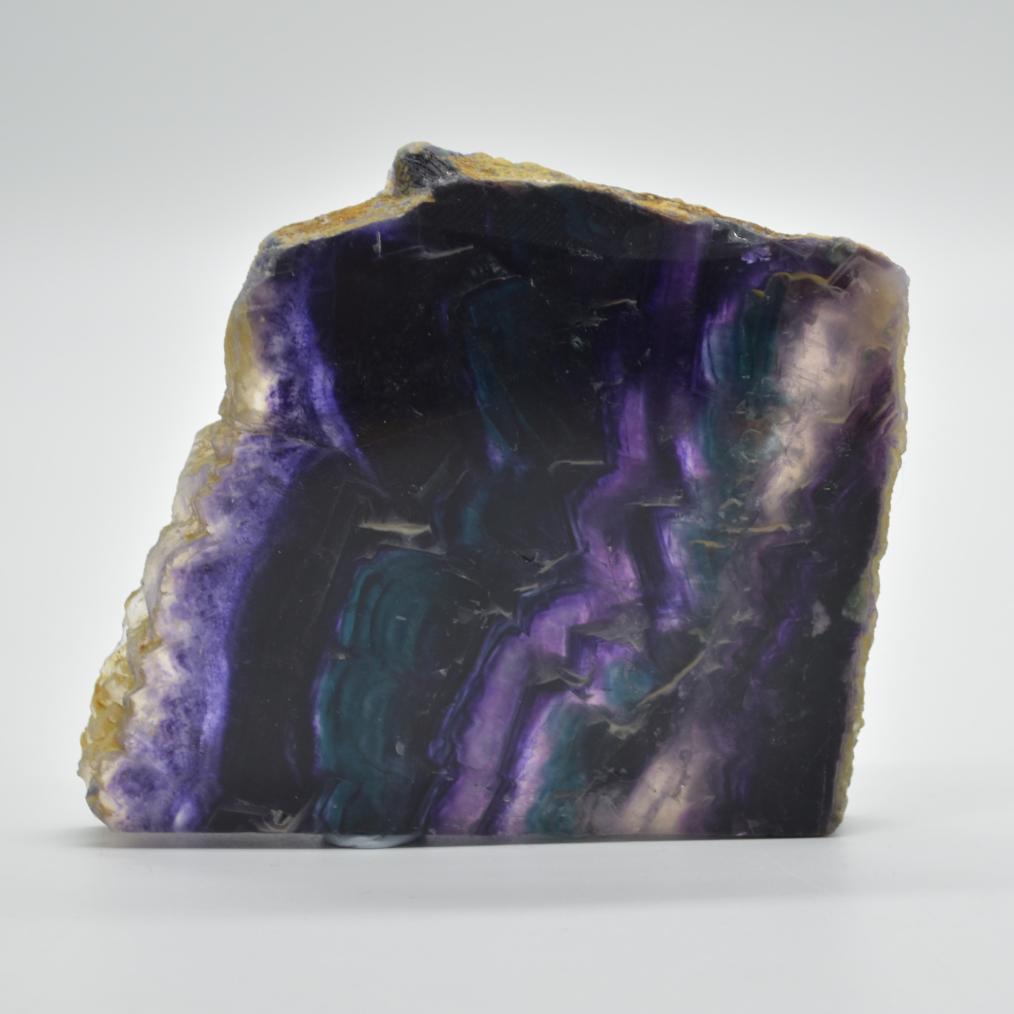 Rainbow Fluorite Freeform Slice - 271 grams - #12